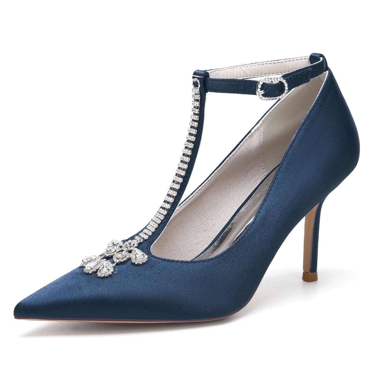 Stiletto Heel 8.5cm Silk-Like Shoes CK0155 - COCOMELODY