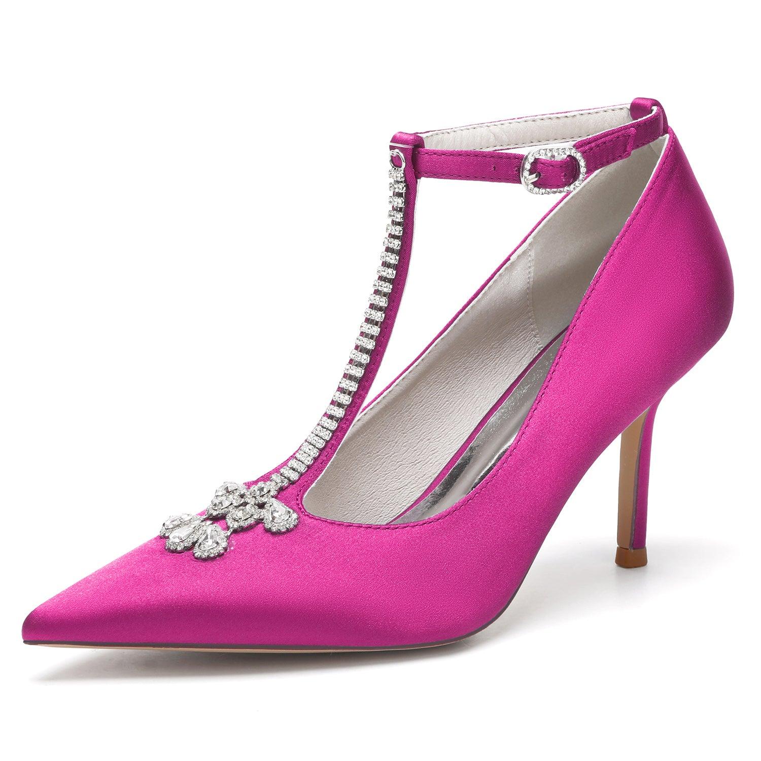 Stiletto Heel 8.5cm Silk-Like Shoes CK0155 - COCOMELODY