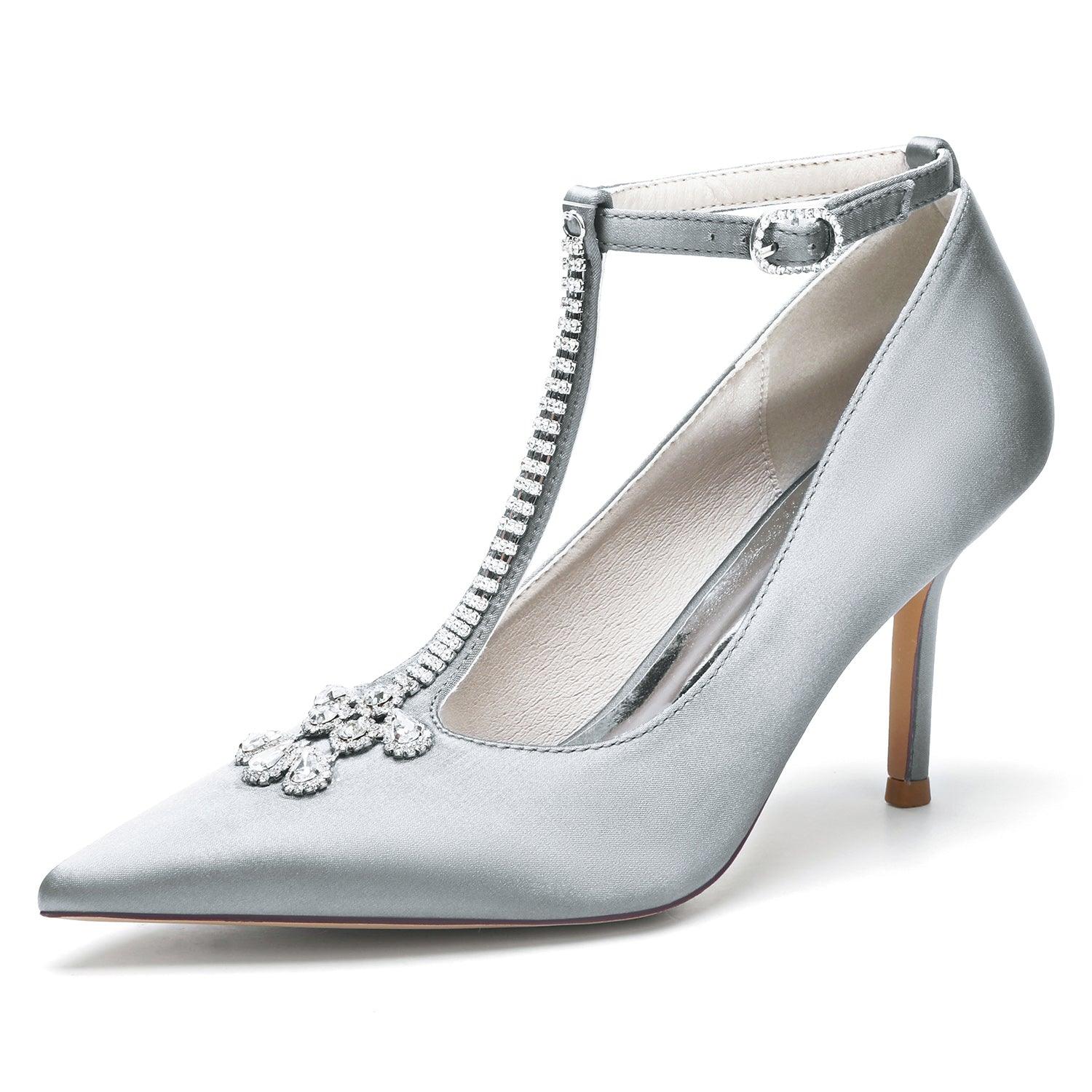 Stiletto Heel 8.5cm Silk-Like Shoes CK0155 - COCOMELODY