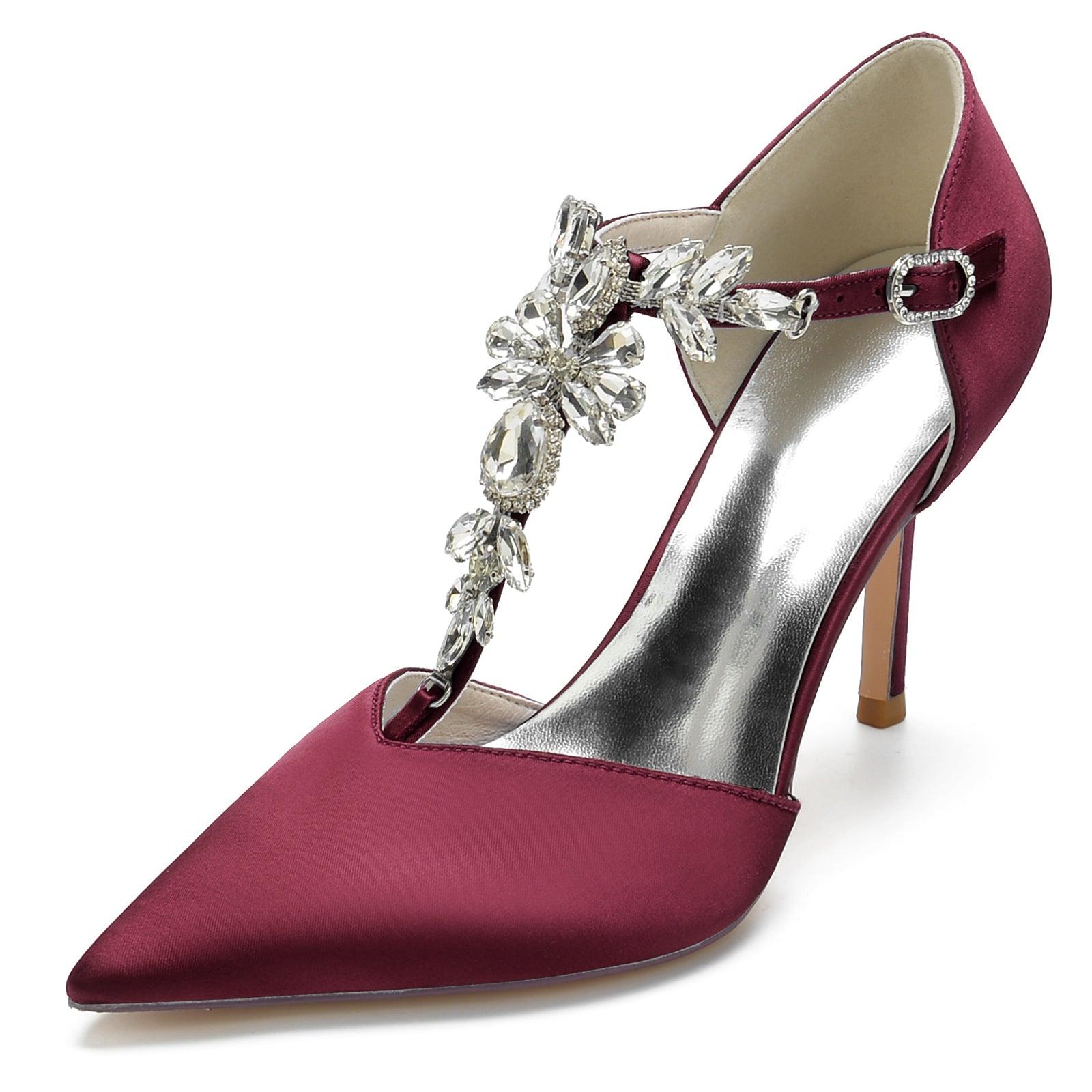 Stiletto Heel 8.5cm Silk-Like Shoes CK0156 - COCOMELODY