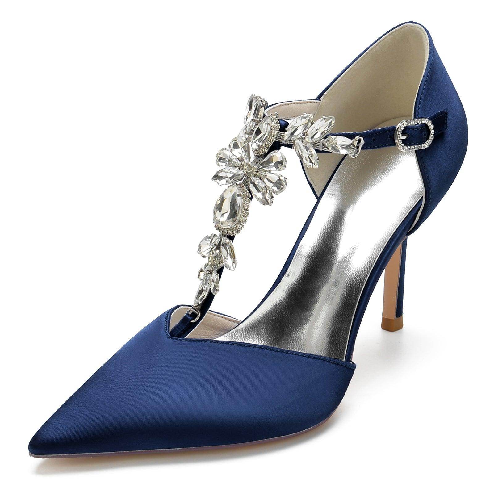Stiletto Heel 8.5cm Silk-Like Shoes CK0156 - COCOMELODY