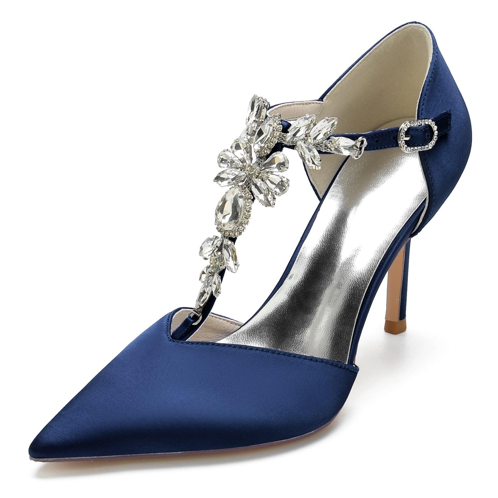 Stiletto Heel 8.5cm Silk-Like Shoes CK0156 - COCOMELODY