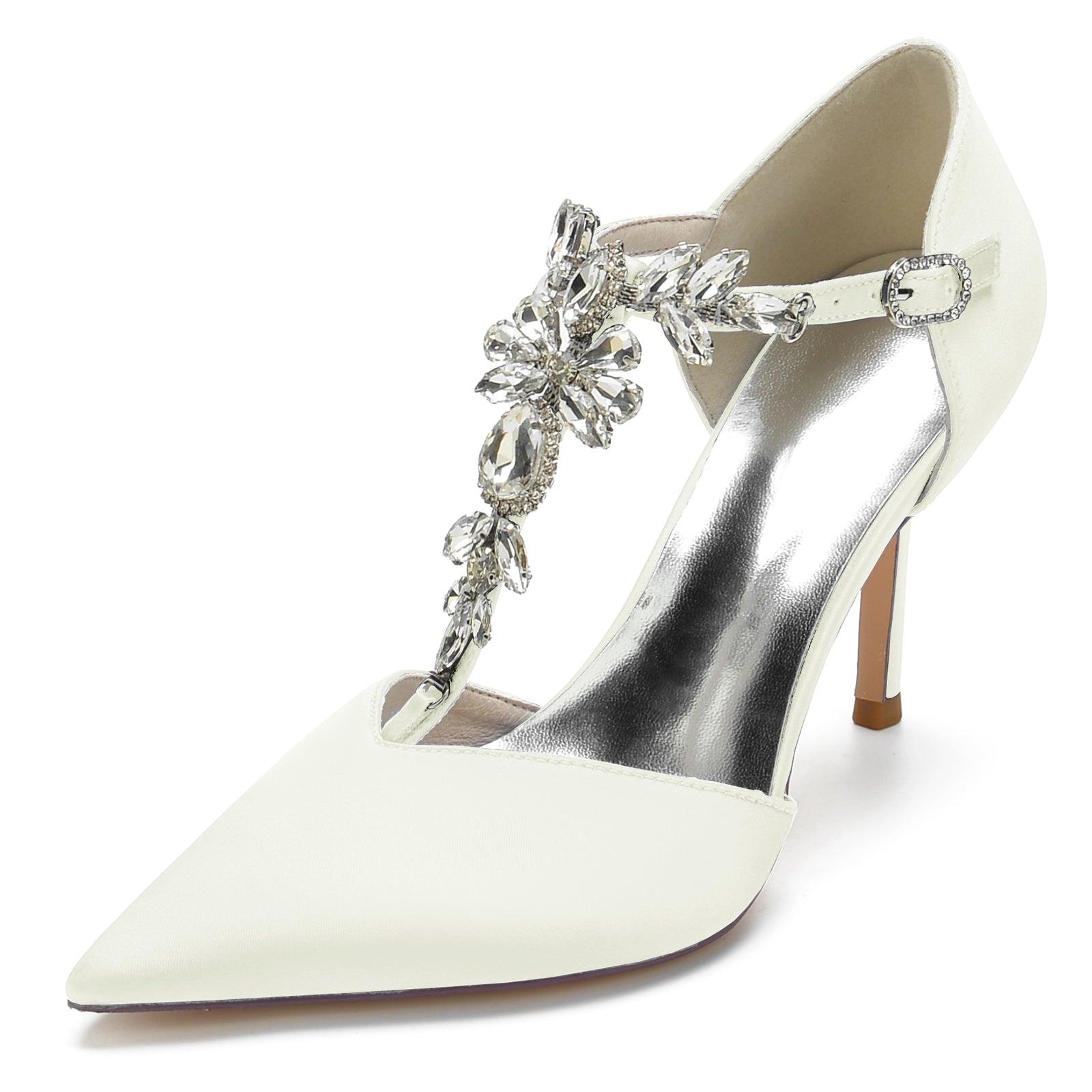Stiletto Heel 8.5cm Silk-Like Shoes CK0156 - COCOMELODY