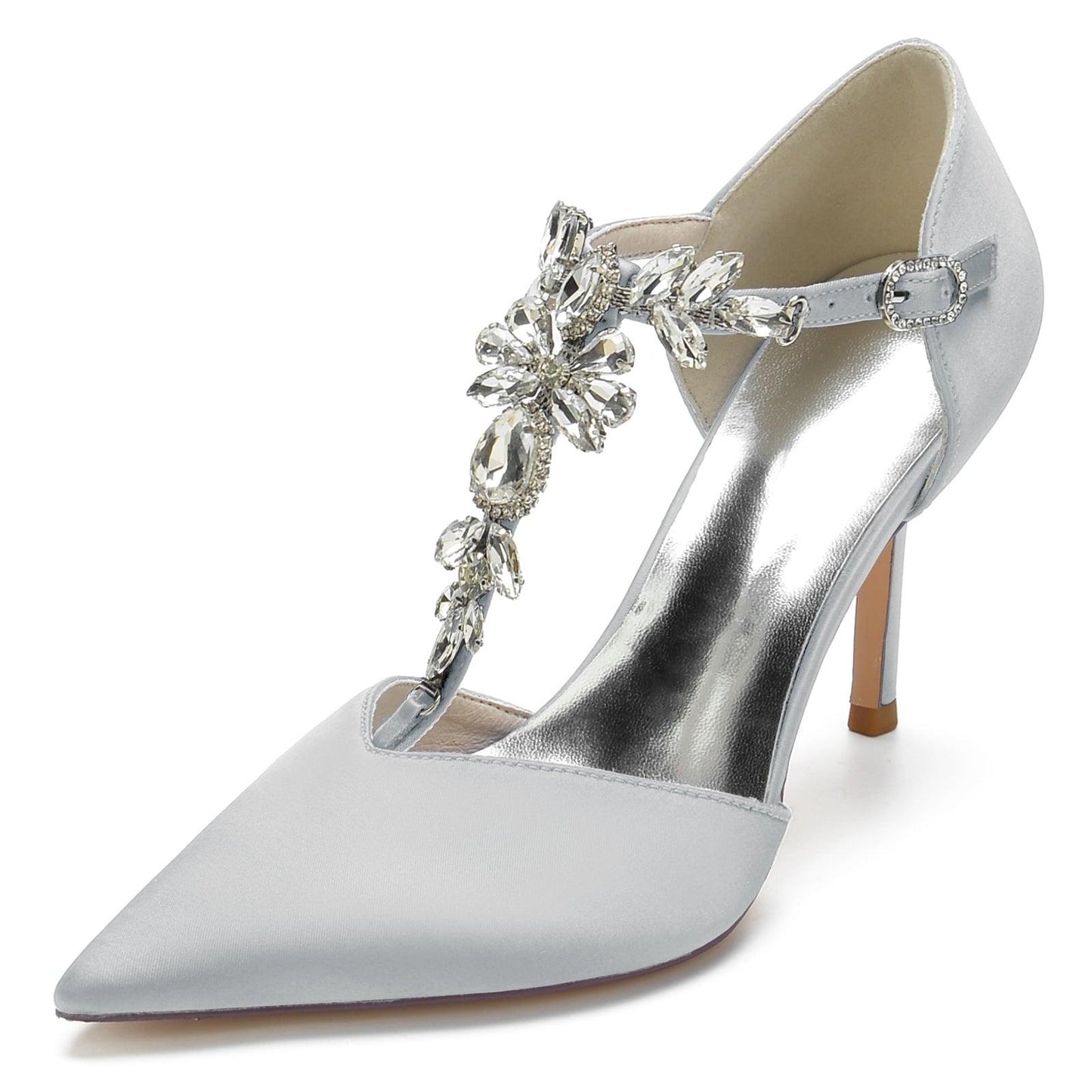 Stiletto Heel 8.5cm Silk-Like Shoes CK0156 - COCOMELODY