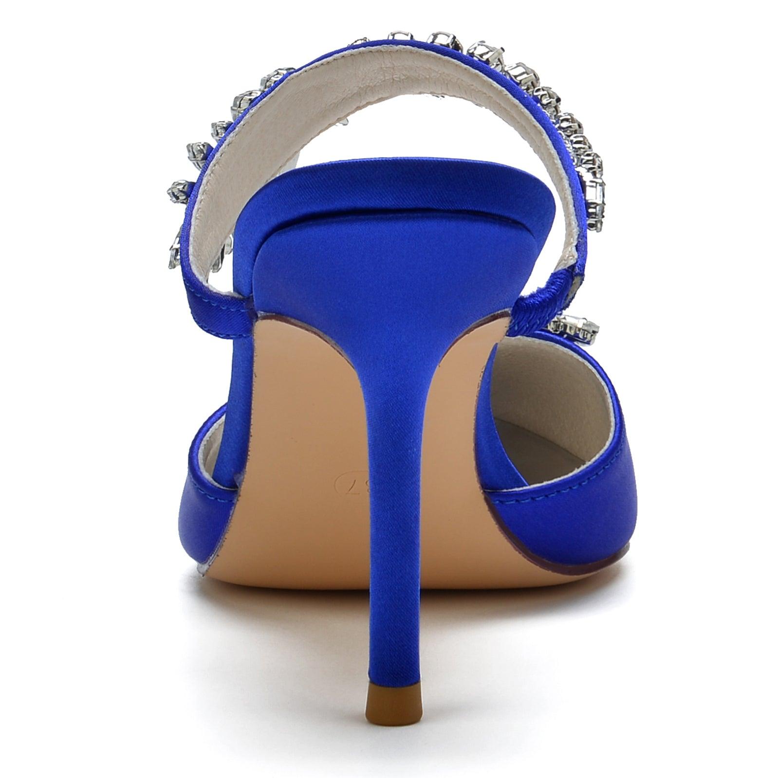 Stiletto Heel 8.5cm Silk-Like Shoes CK0158 - COCOMELODY