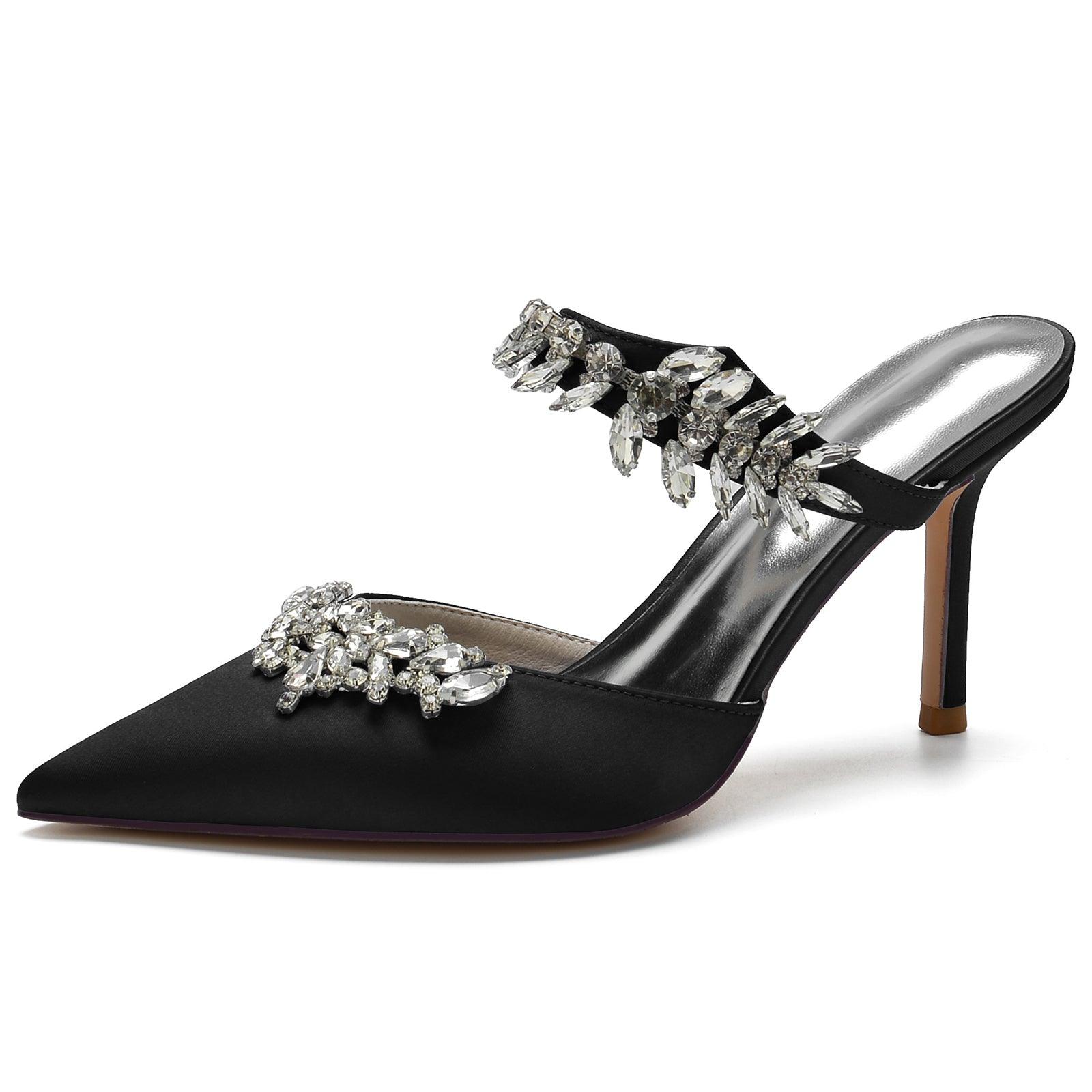 Stiletto Heel 8.5cm Silk-Like Shoes CK0158 - COCOMELODY