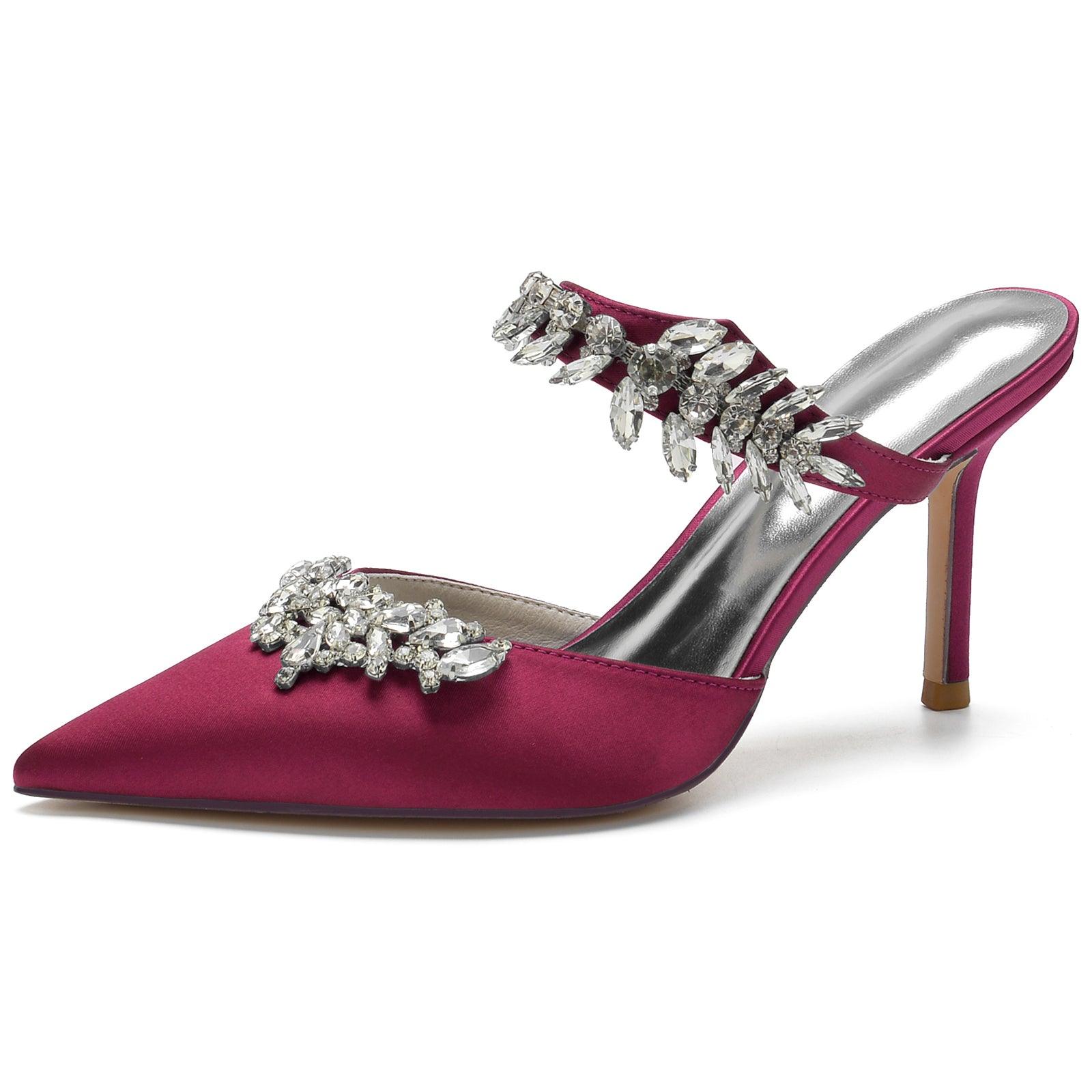 Stiletto Heel 8.5cm Silk-Like Shoes CK0158 - COCOMELODY