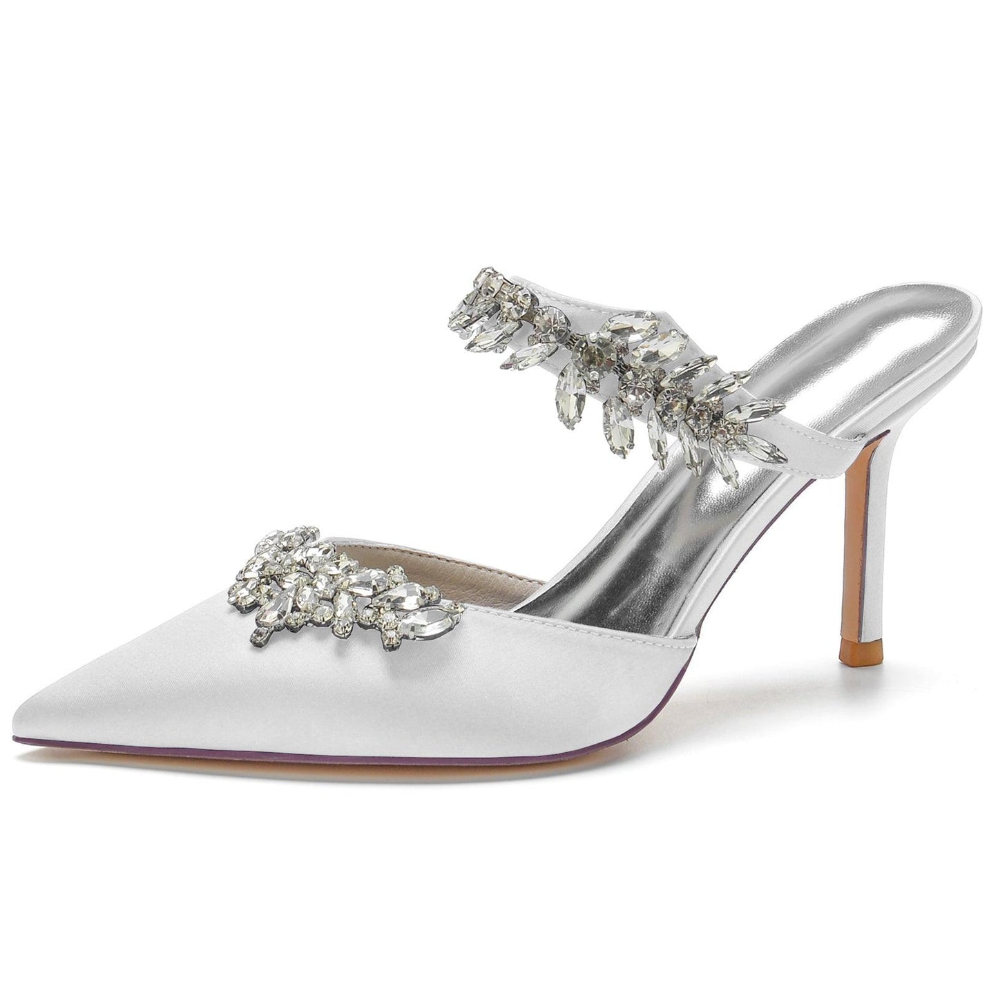 Stiletto Heel 8.5cm Silk-Like Shoes CK0158 - COCOMELODY