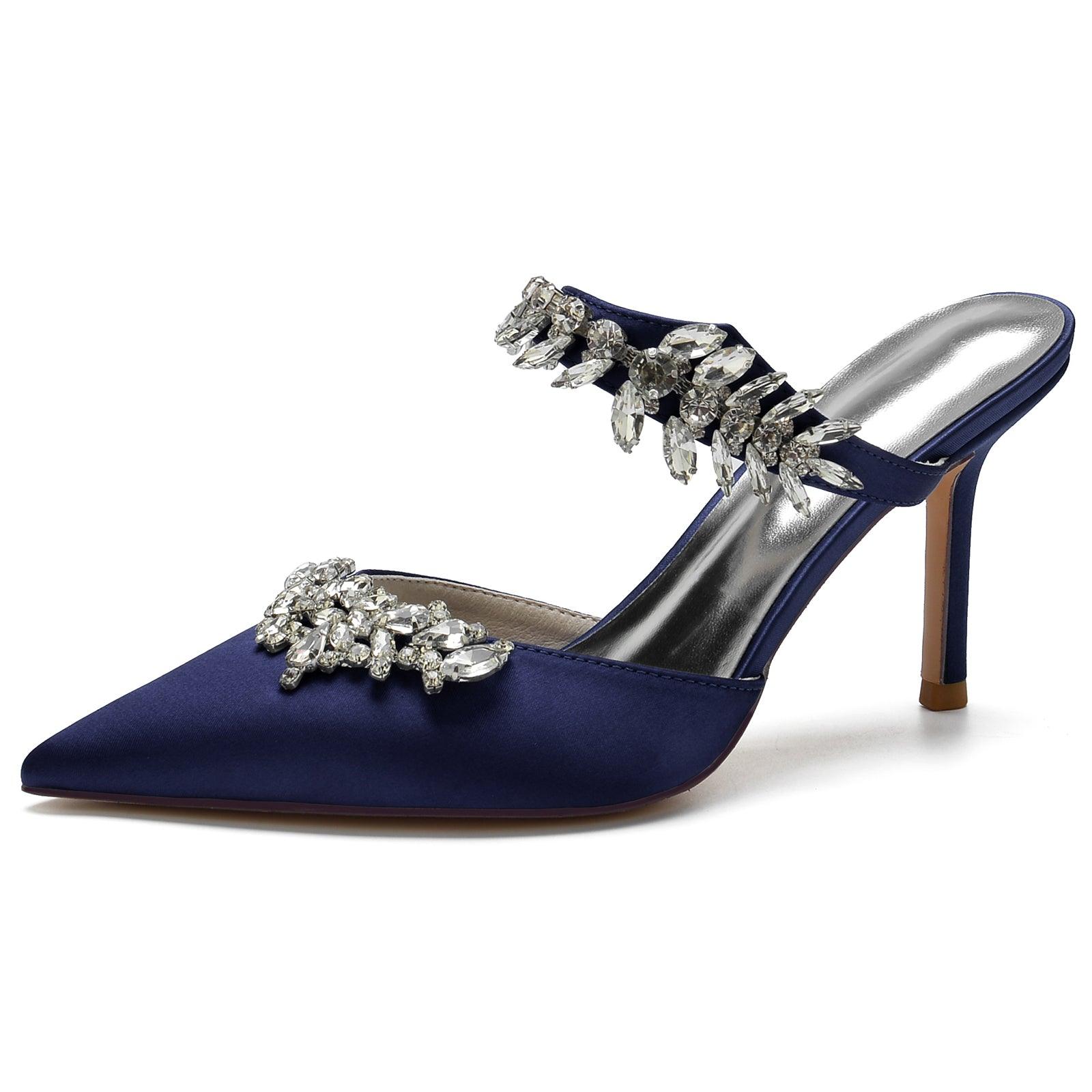Stiletto Heel 8.5cm Silk-Like Shoes CK0158 - COCOMELODY