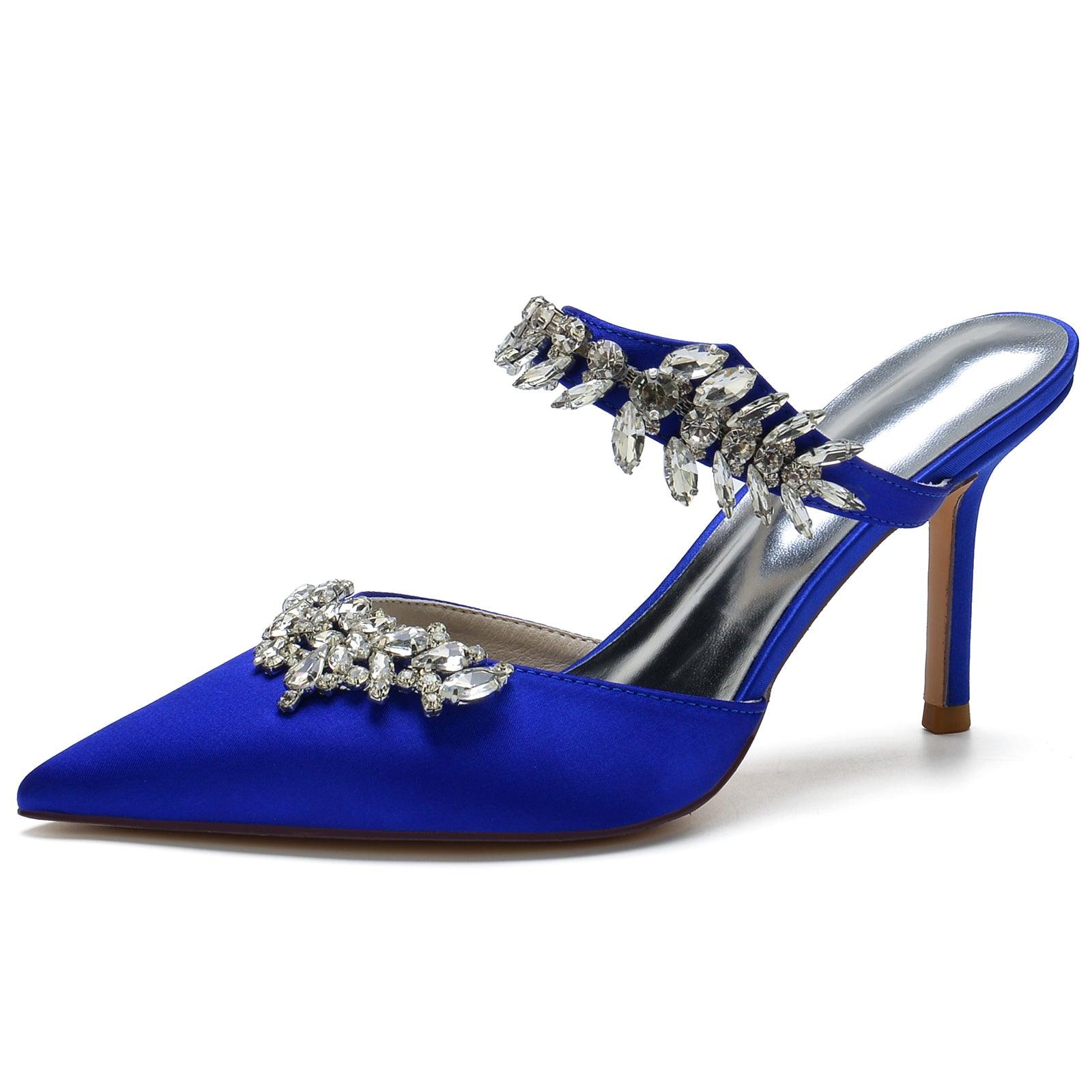 Stiletto Heel 8.5cm Silk-Like Shoes CK0158 - COCOMELODY