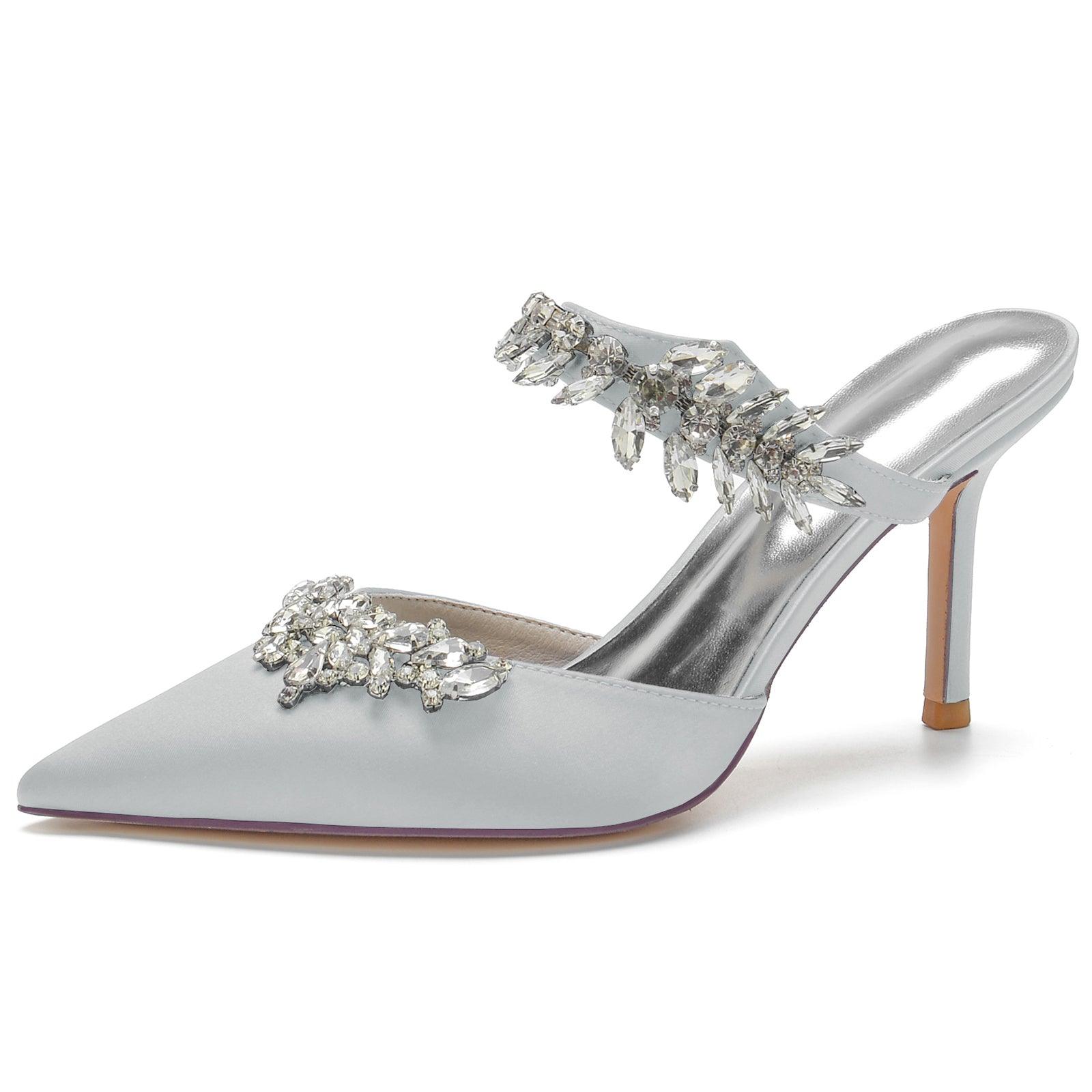 Stiletto Heel 8.5cm Silk-Like Shoes CK0158 - COCOMELODY