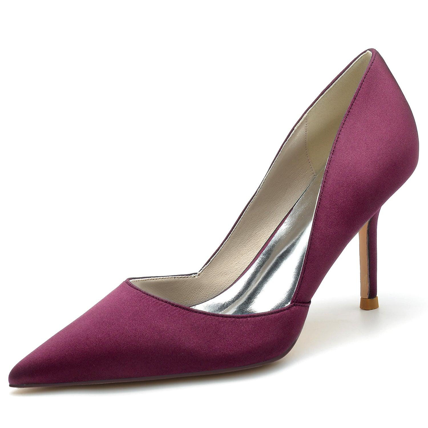 Stiletto Heel 8.5cm Silk-Like Shoes CK0160 - COCOMELODY