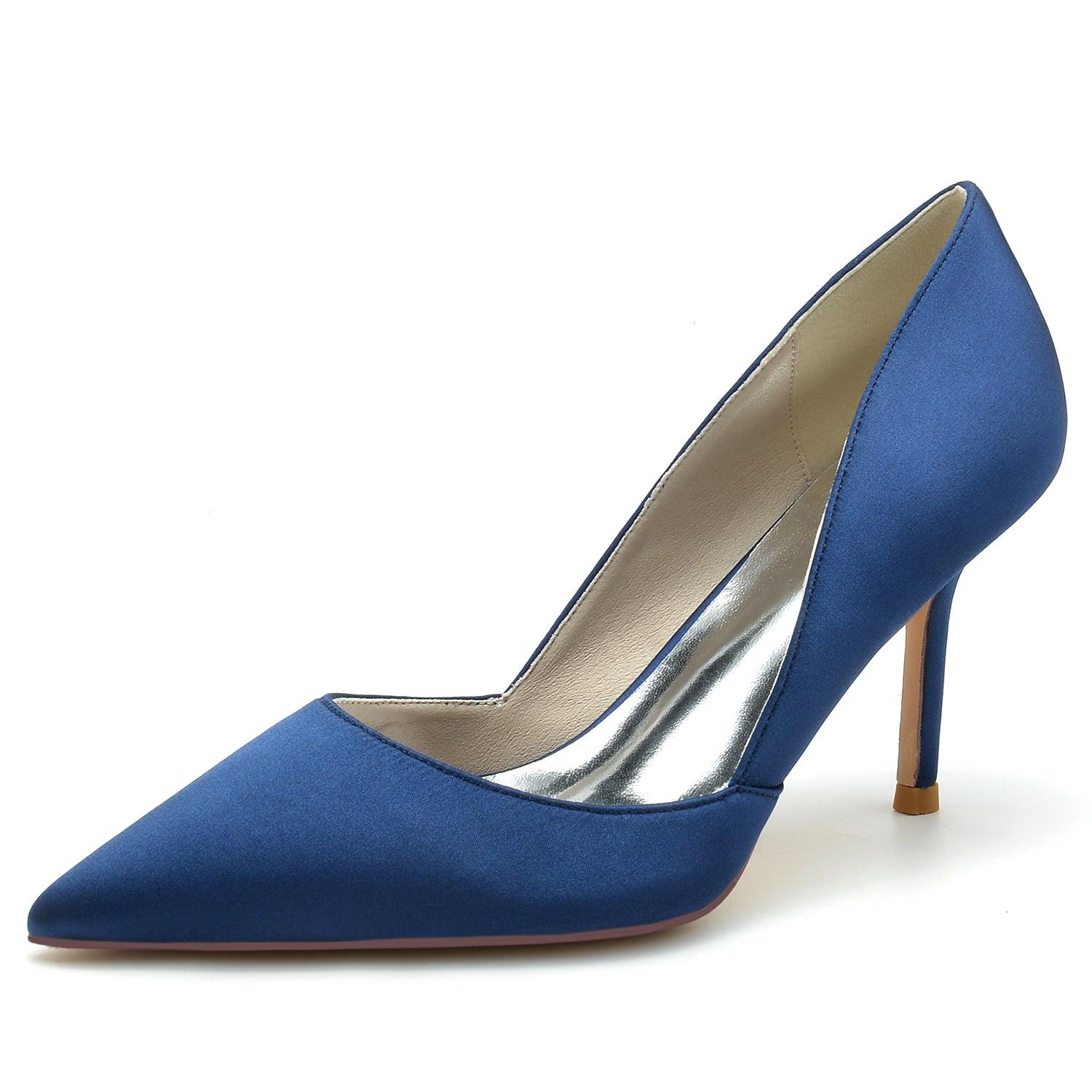 Stiletto Heel 8.5cm Silk-Like Shoes CK0160 - COCOMELODY