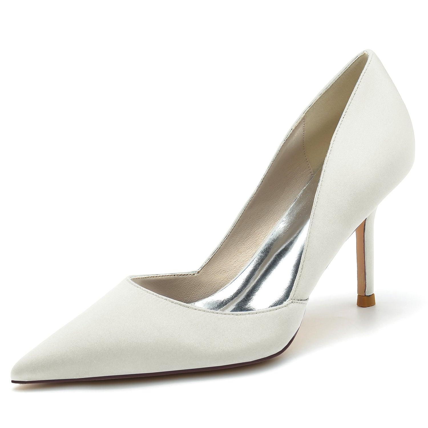 Stiletto Heel 8.5cm Silk-Like Shoes CK0160 - COCOMELODY