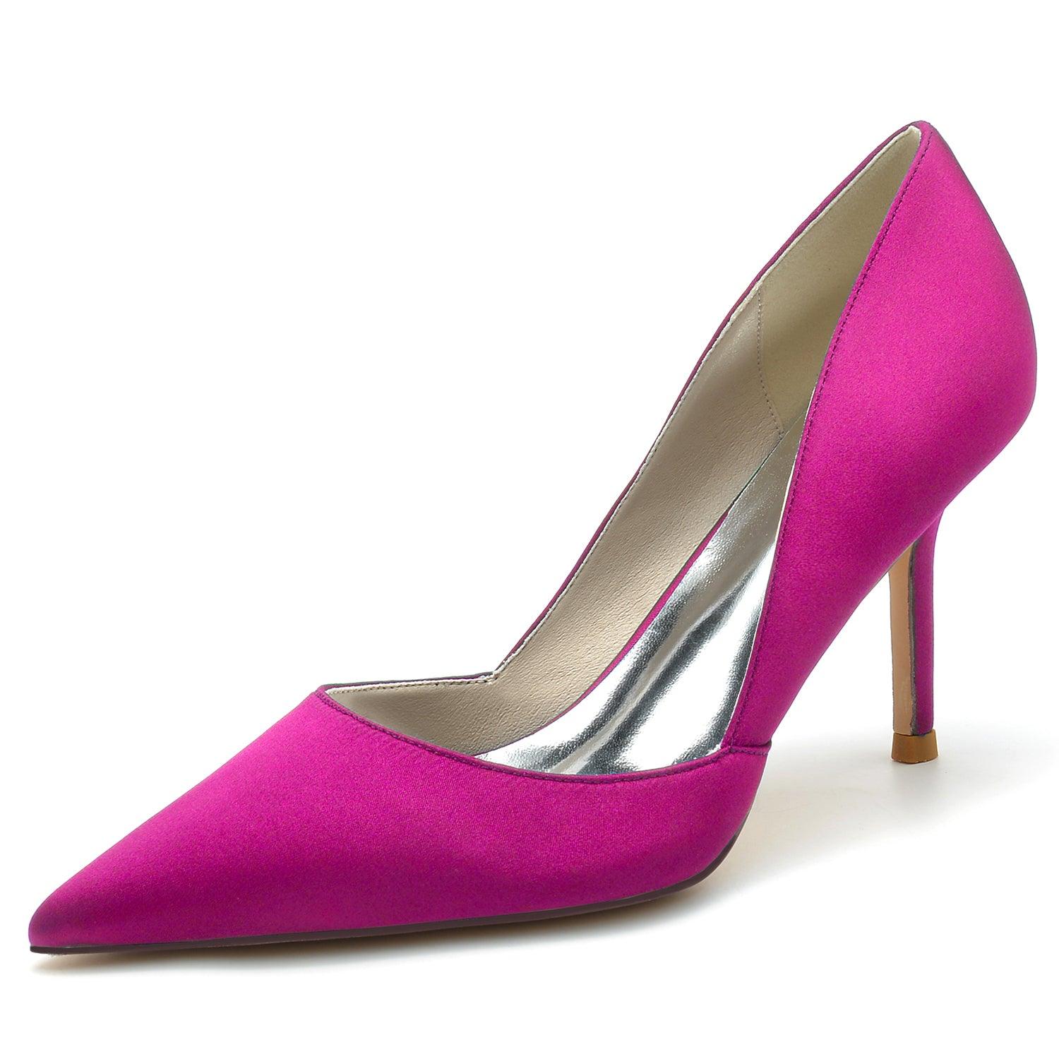 Stiletto Heel 8.5cm Silk-Like Shoes CK0160 - COCOMELODY