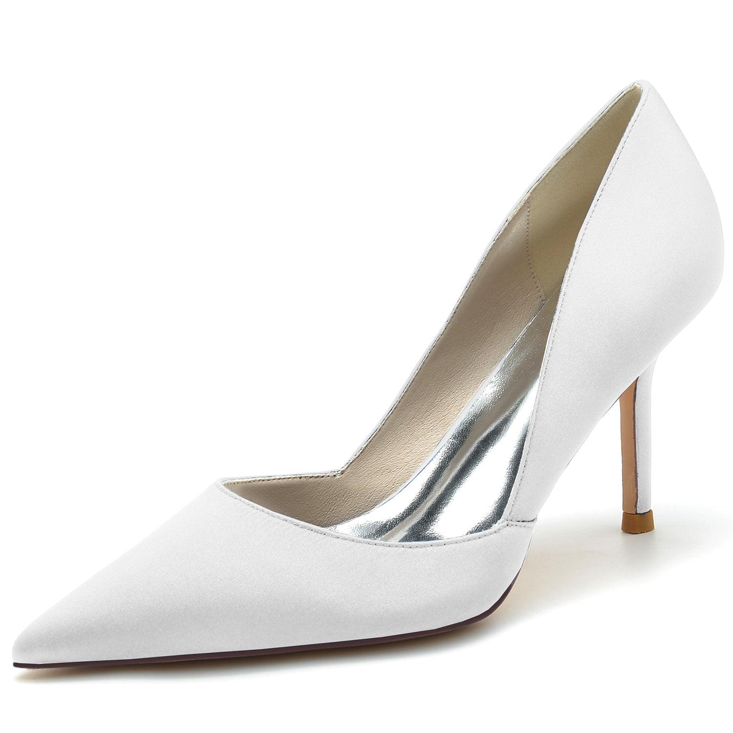 Stiletto Heel 8.5cm Silk-Like Shoes CK0160 - COCOMELODY