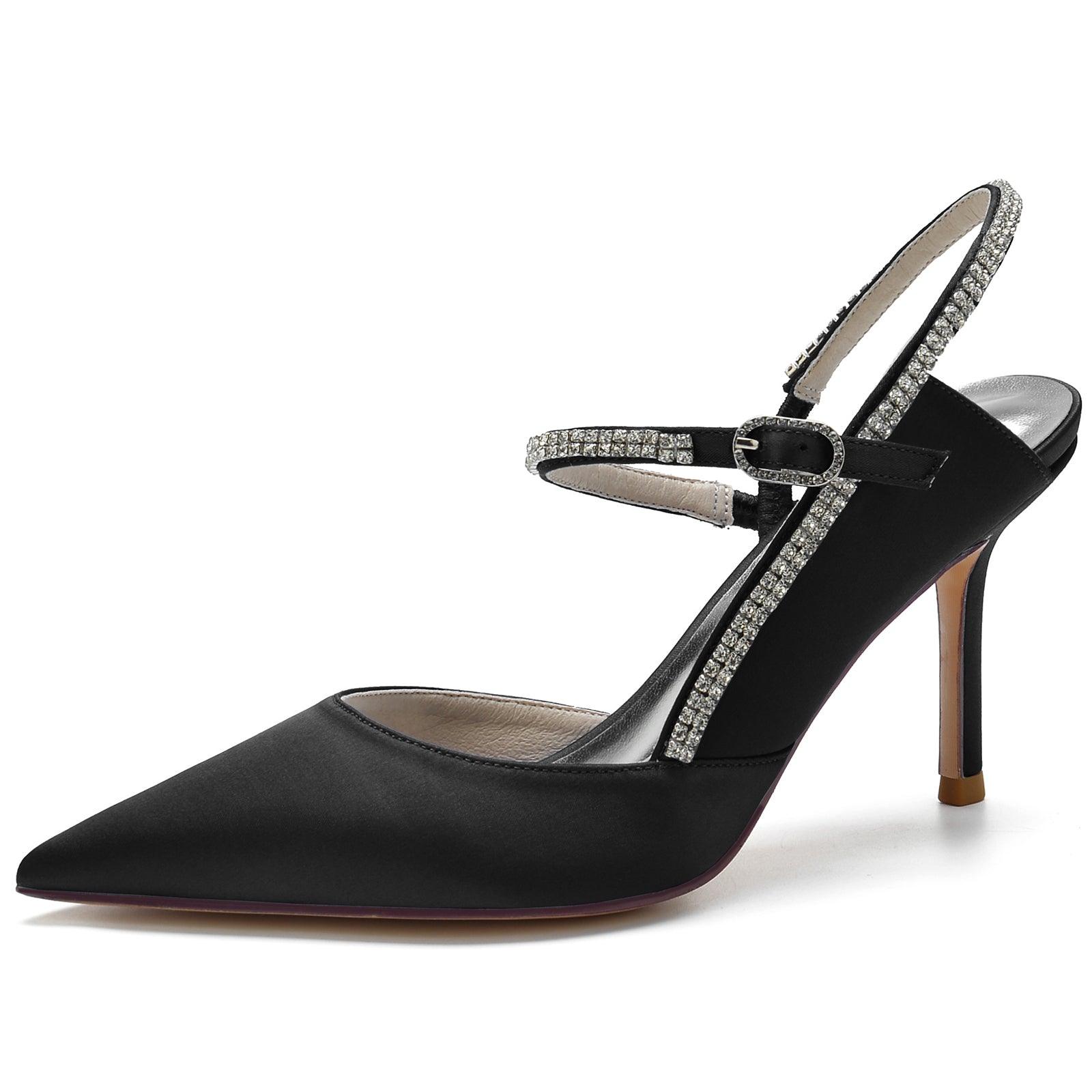 Stiletto Heel 8.5cm Silk-Like Shoes CK0161 - COCOMELODY