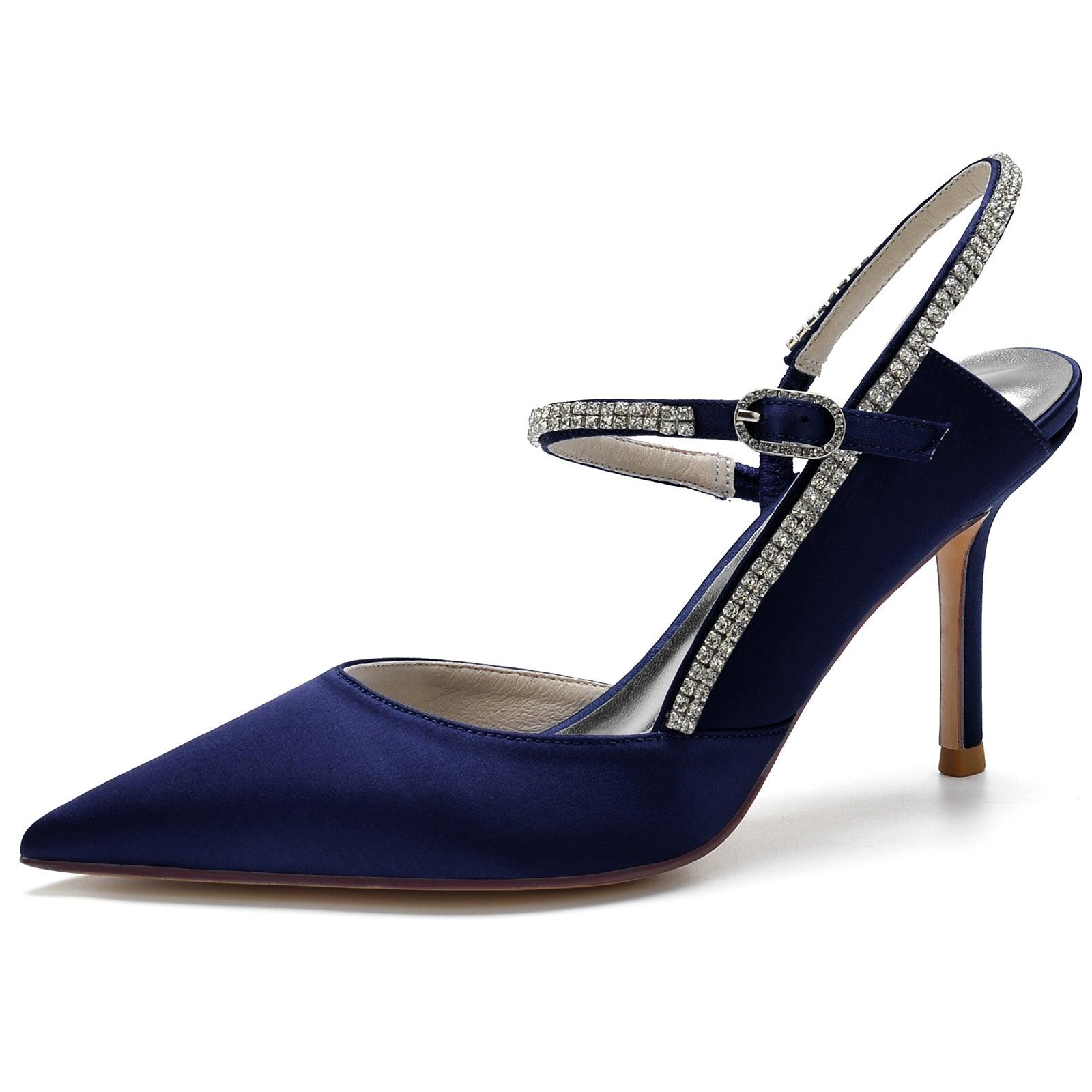 Stiletto Heel 8.5cm Silk-Like Shoes CK0161 - COCOMELODY