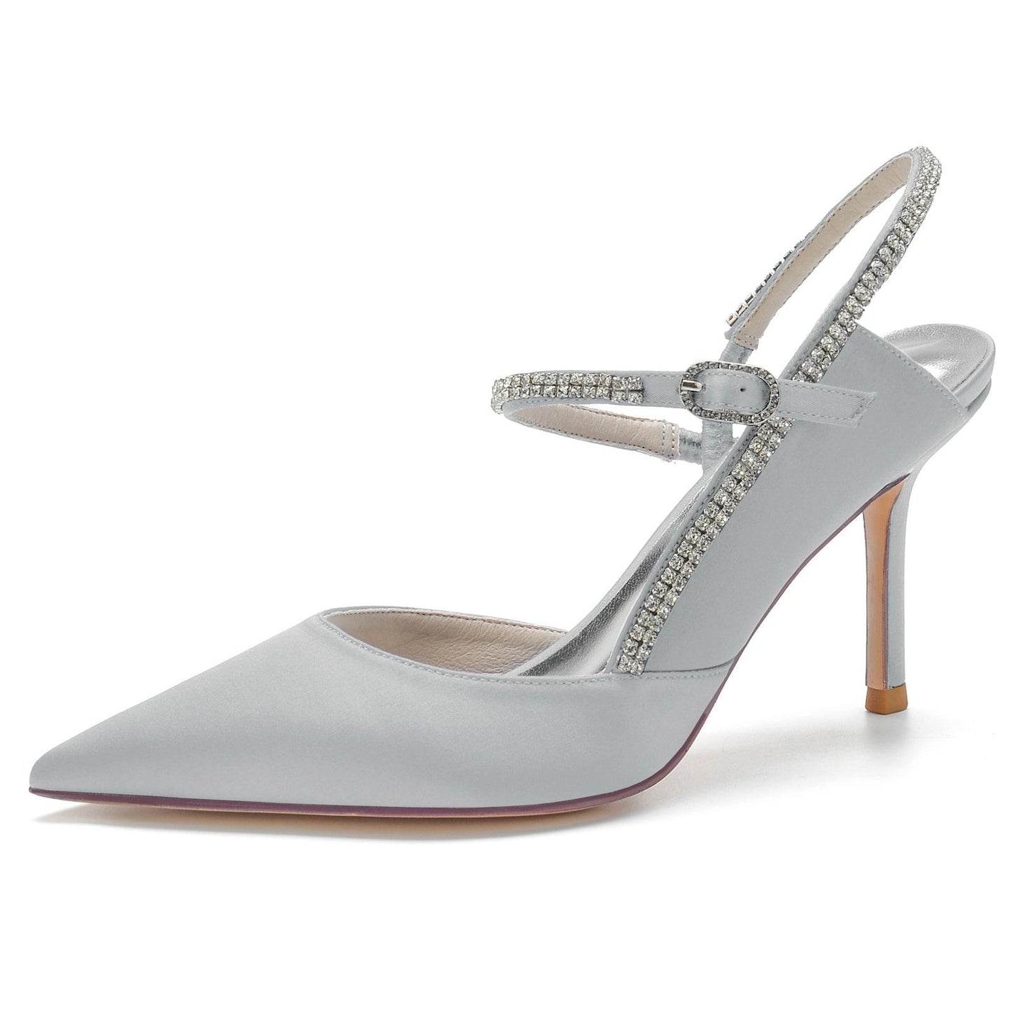 Stiletto Heel 8.5cm Silk-Like Shoes CK0161 - COCOMELODY
