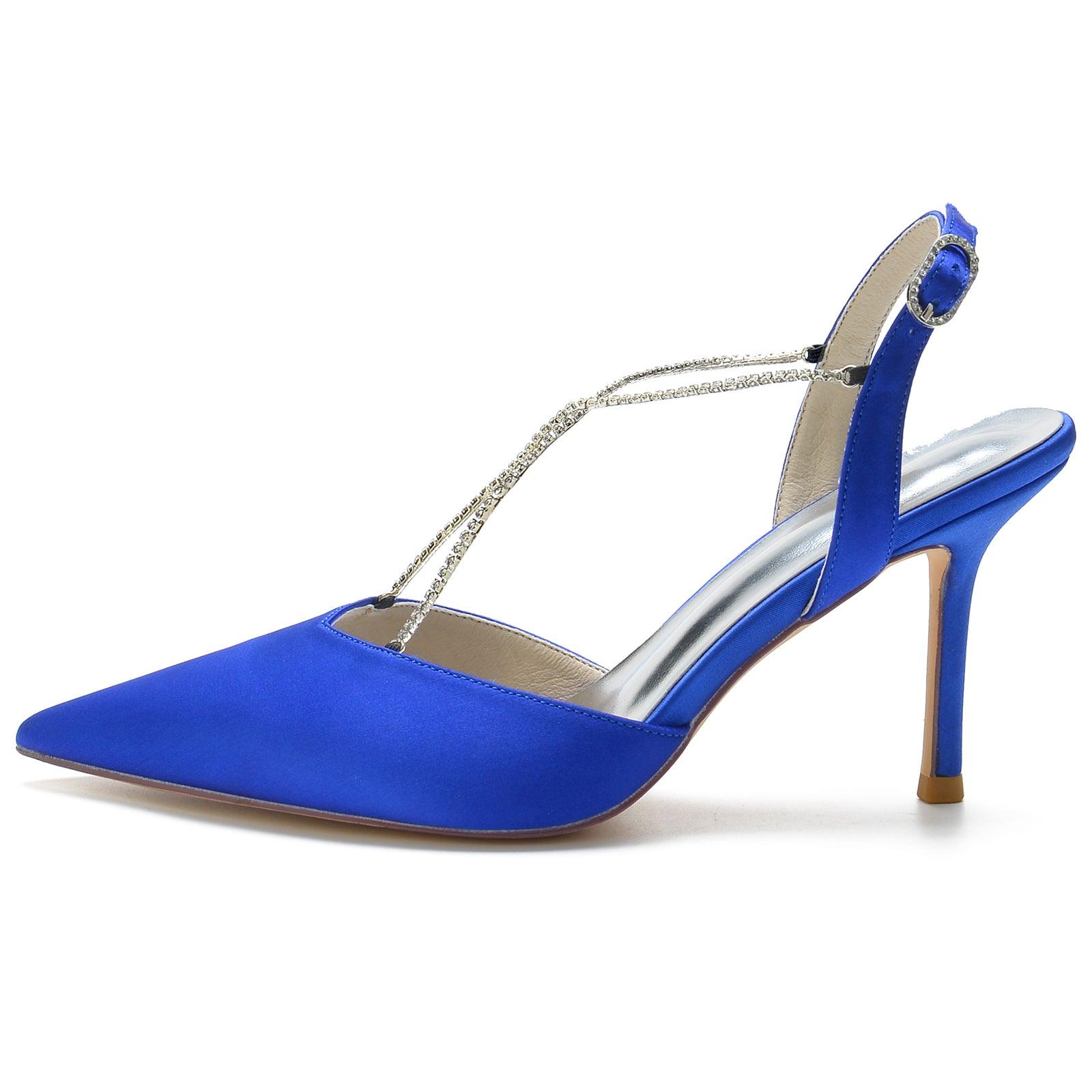 Stiletto Heel 8.5cm Silk-Like Shoes CK0167 - COCOMELODY