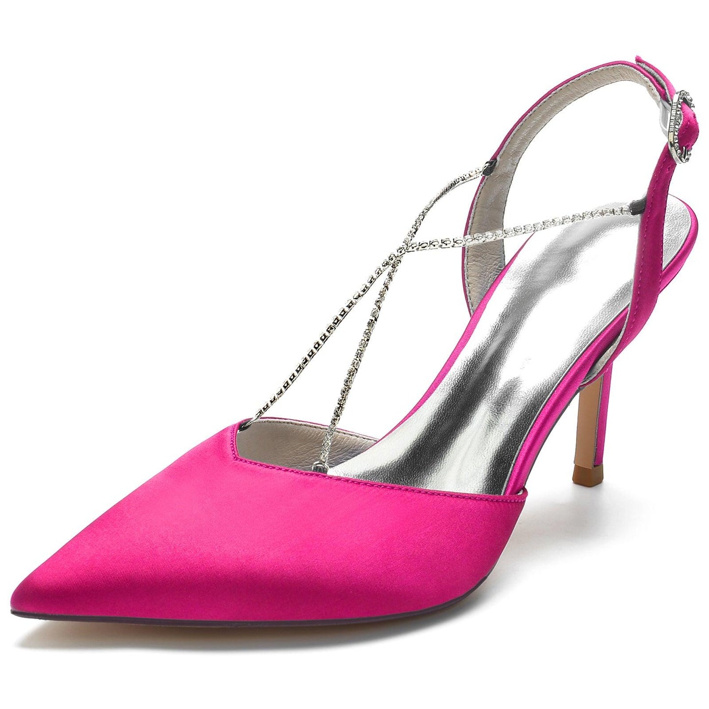 Stiletto Heel 8.5cm Silk-Like Shoes CK0167 - COCOMELODY