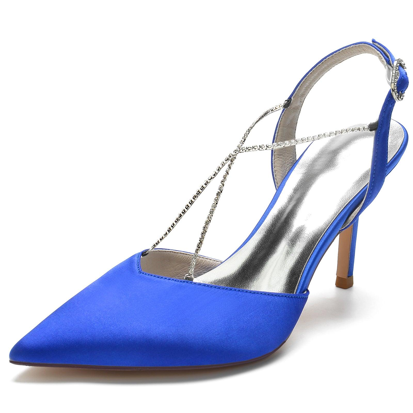 Stiletto Heel 8.5cm Silk-Like Shoes CK0167 - COCOMELODY