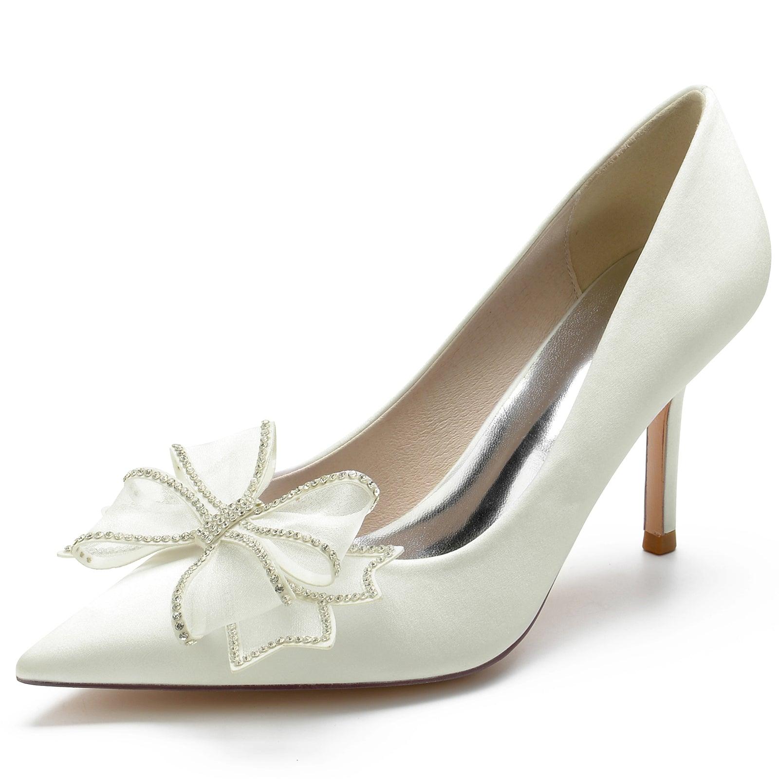 Stiletto Heel 8.5cm Silk-Like Shoes CK0169 - COCOMELODY