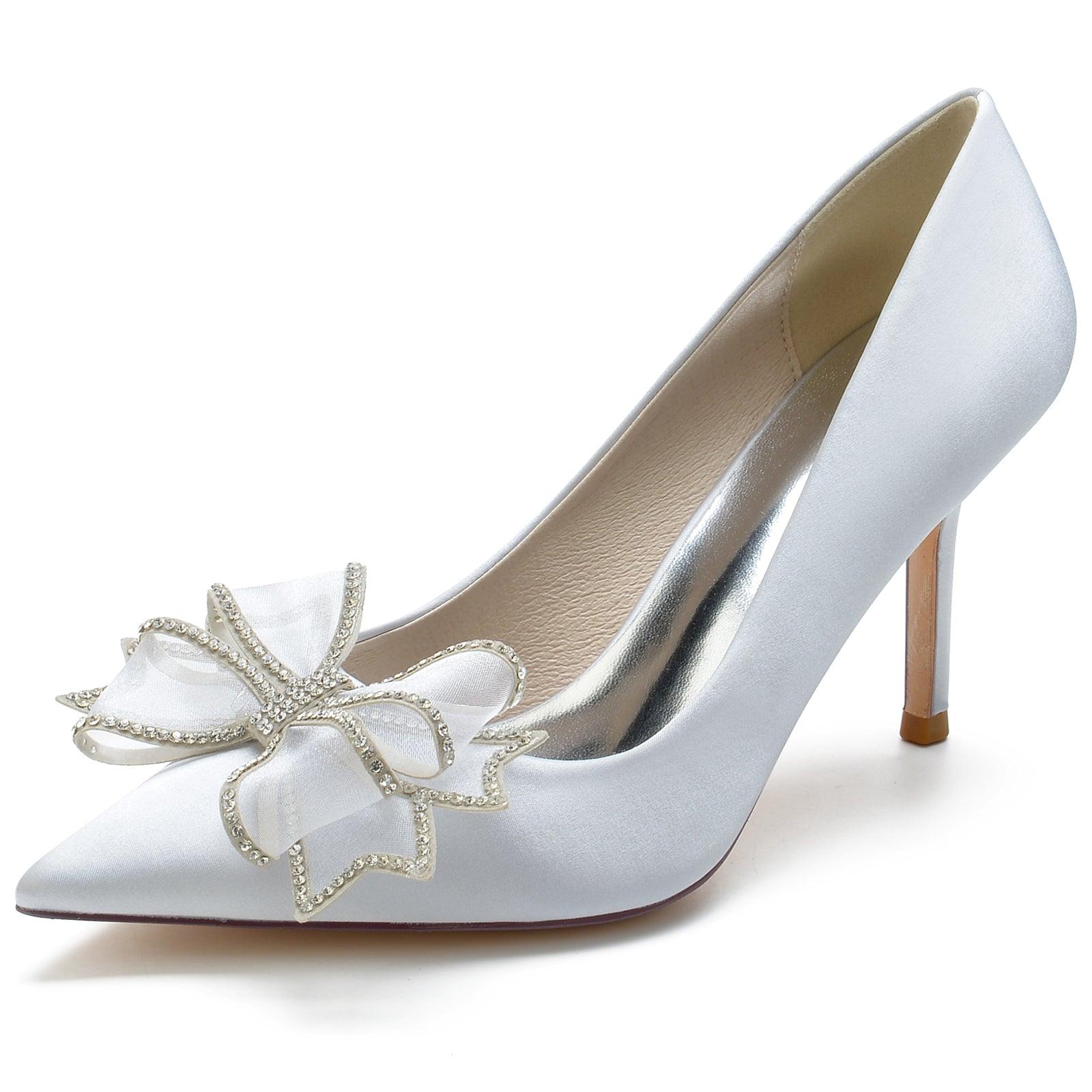 Stiletto Heel 8.5cm Silk-Like Shoes CK0169 - COCOMELODY