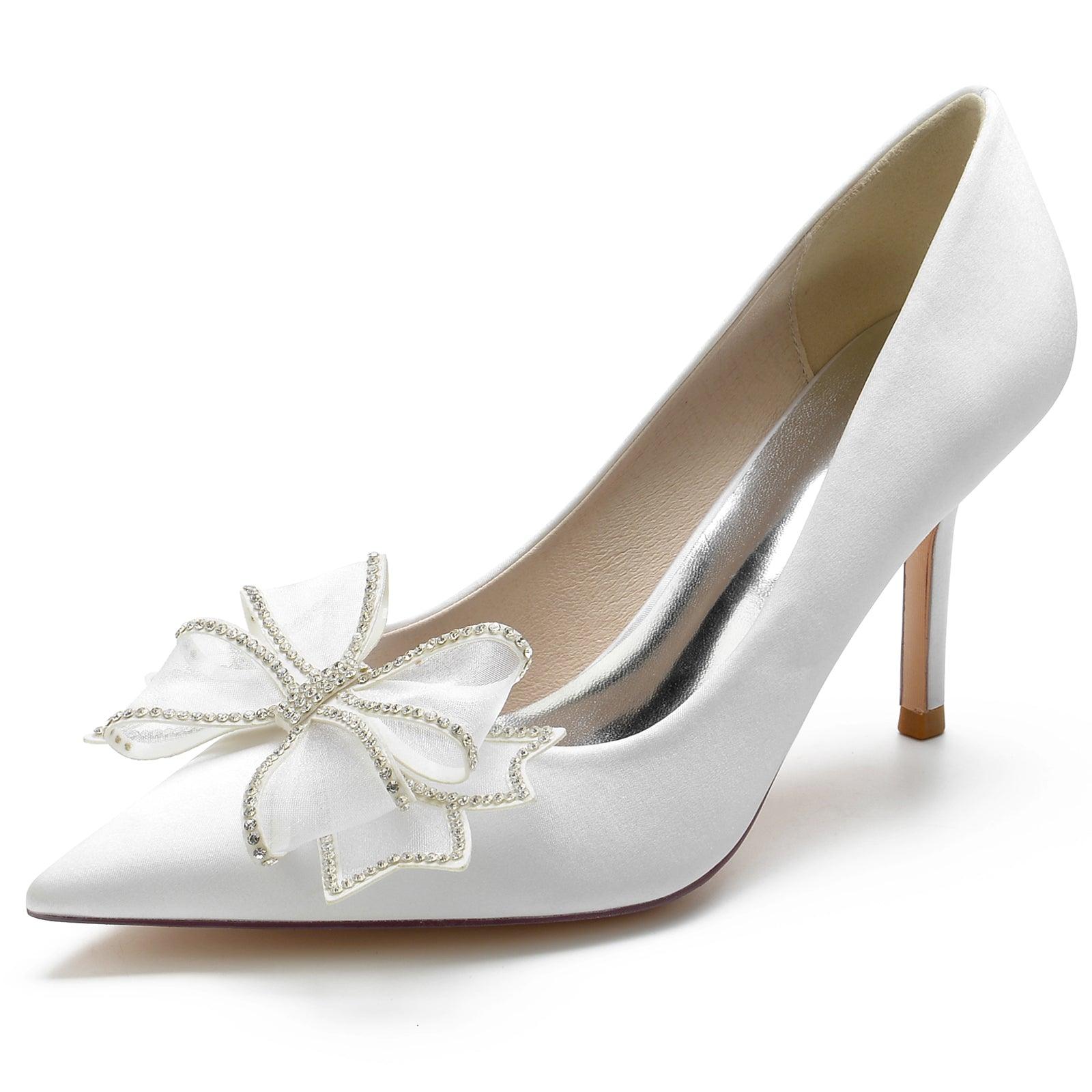 Stiletto Heel 8.5cm Silk-Like Shoes CK0169 - COCOMELODY