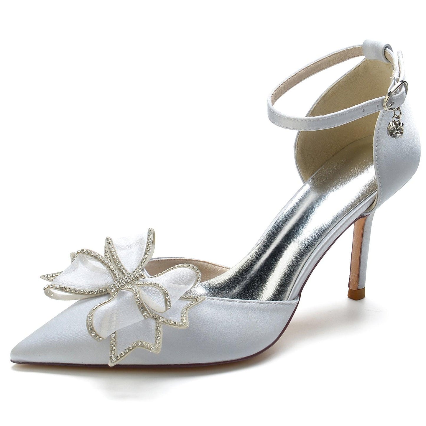 Stiletto Heel 8.5cm Silk-Like Shoes CK0170 - COCOMELODY