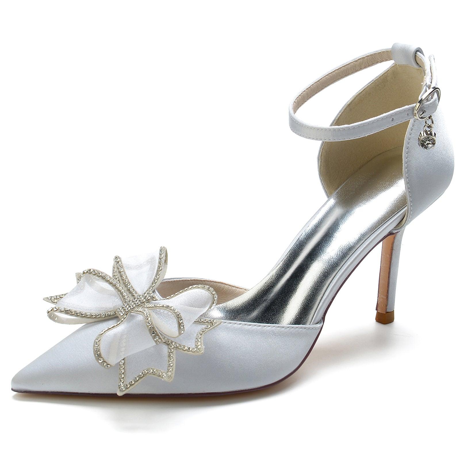 Stiletto Heel 8.5cm Silk-Like Shoes CK0170 - COCOMELODY
