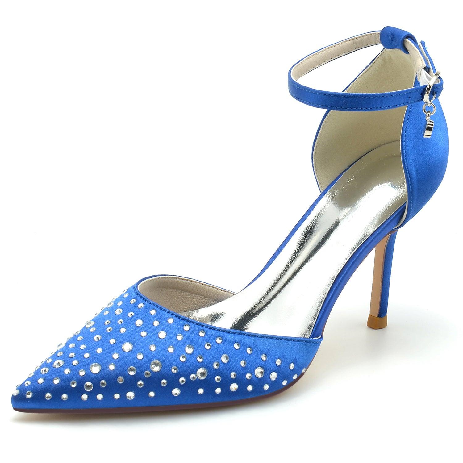 Stiletto Heel 9.5cm Silk-Like Shoes CK0173 - COCOMELODY