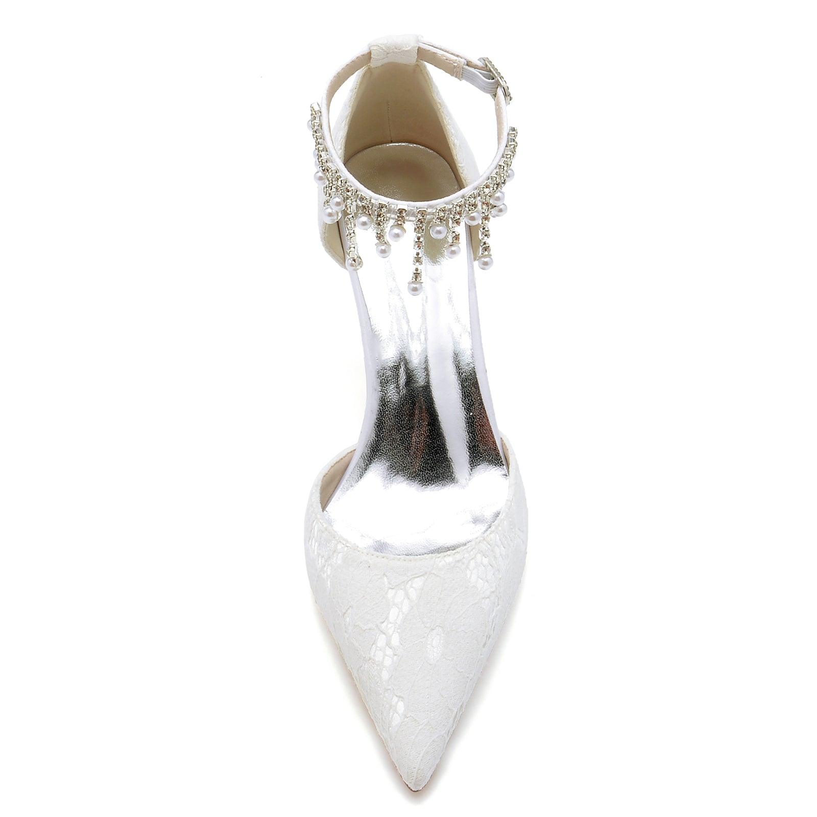 Stiletto Heel 8.5cm Lace Shoes CK0175 - COCOMELODY