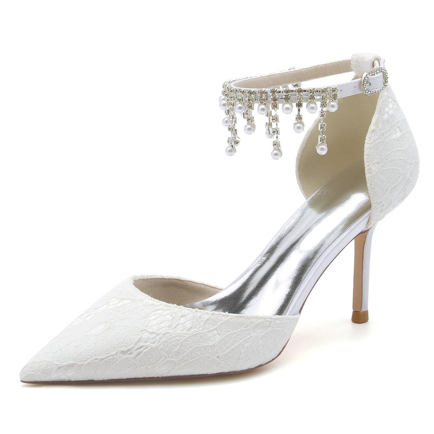 Stiletto Heel 8.5cm Lace Shoes CK0175 - COCOMELODY