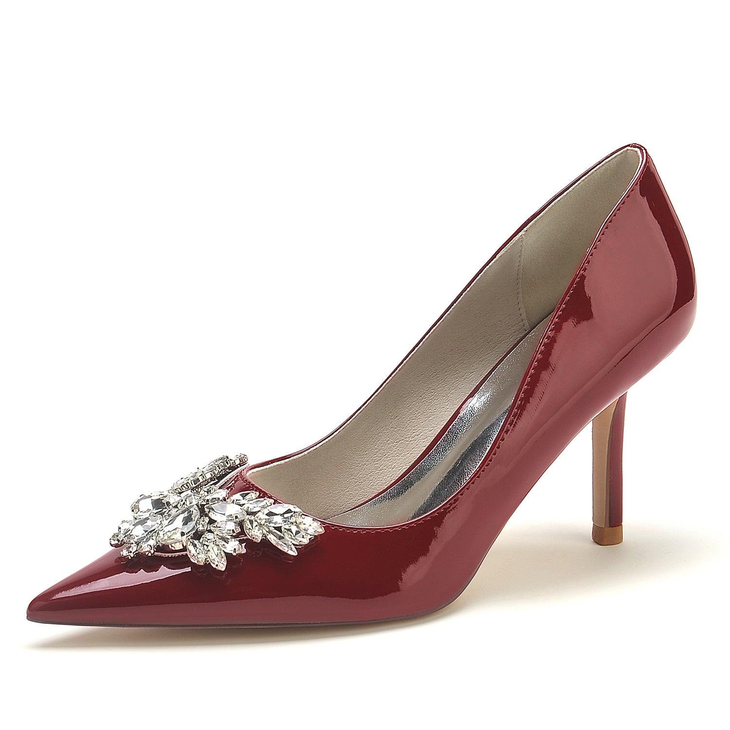 Stiletto Heel 8.5cm Patent Leather Shoes CK0177 - COCOMELODY