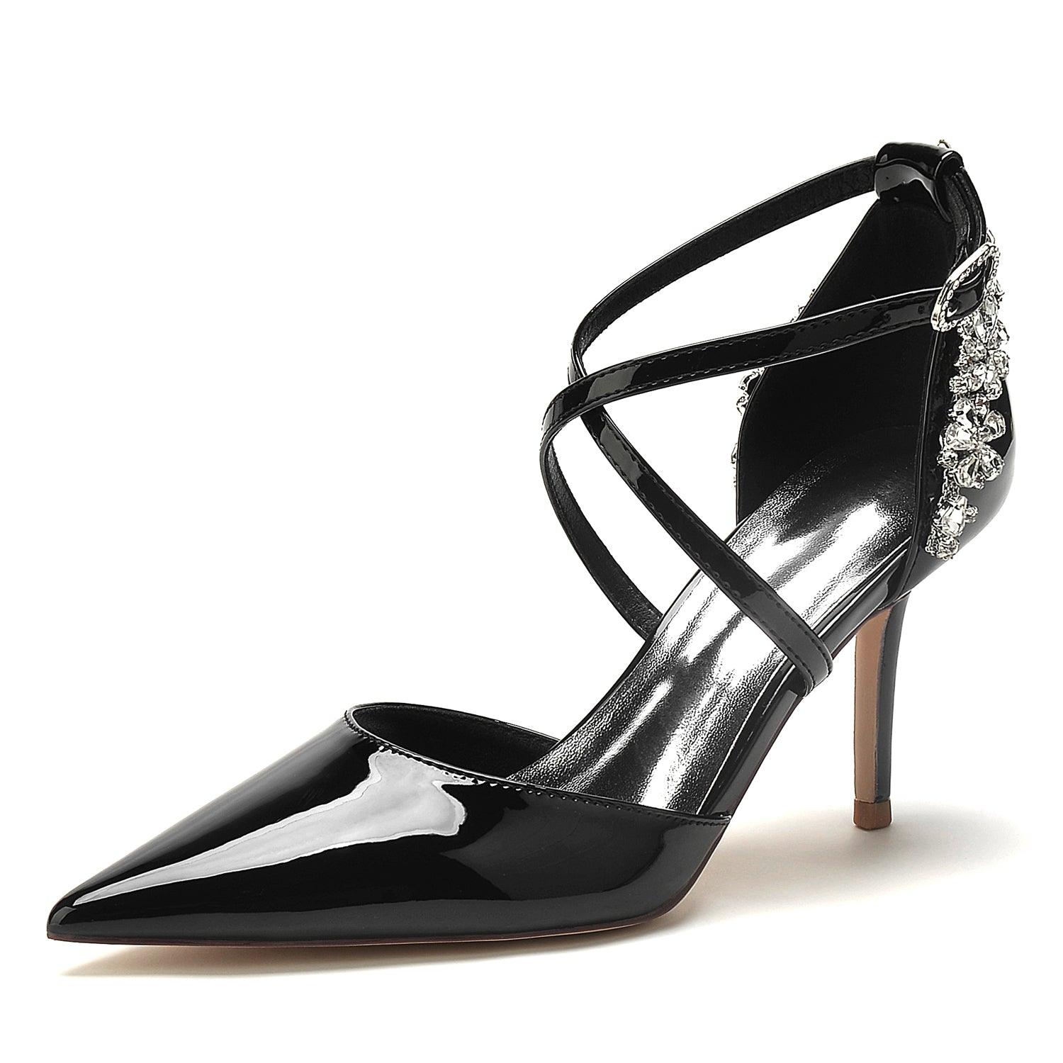 Stiletto Heel 8.5cm Patent Leather Shoes CK0179 - COCOMELODY