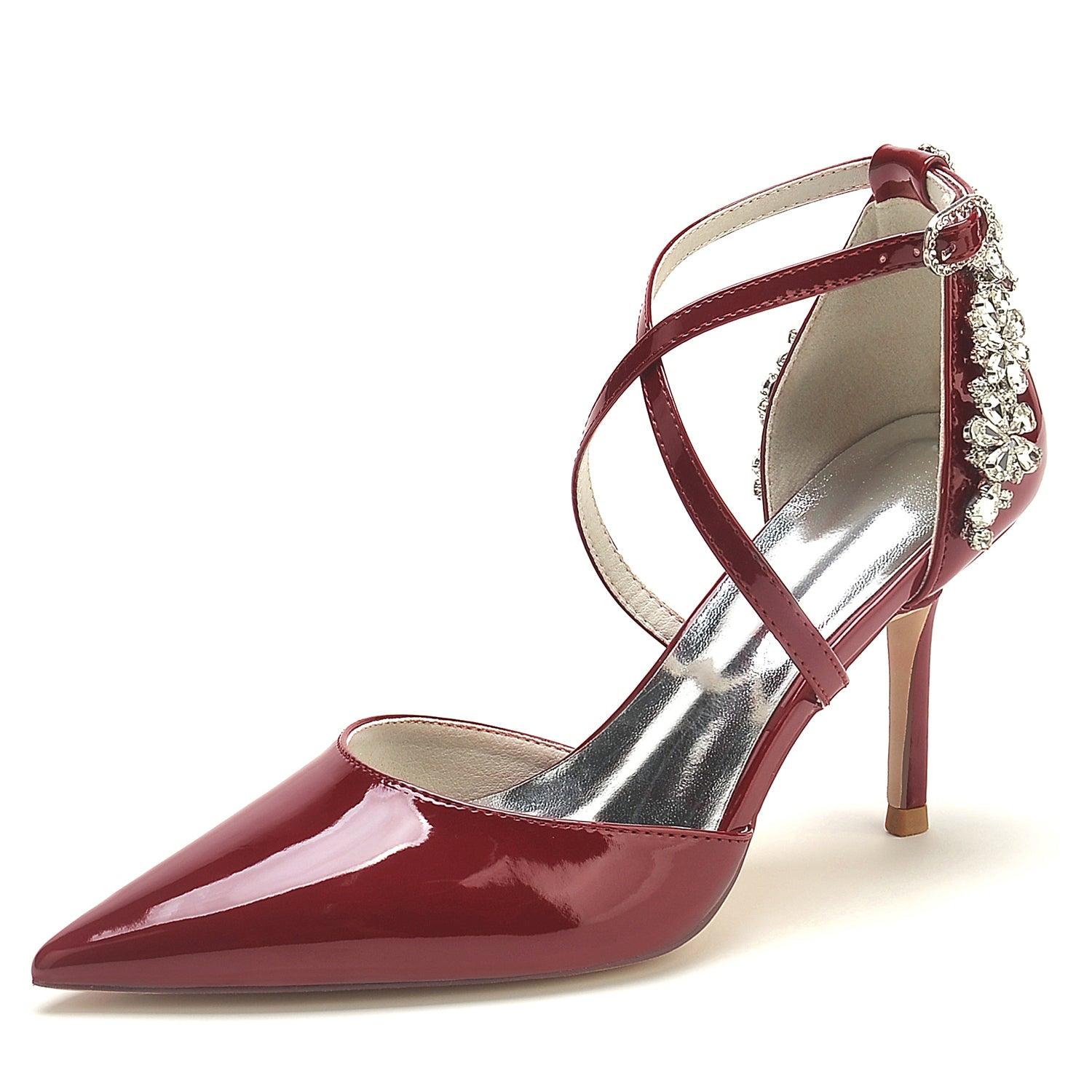 Stiletto Heel 8.5cm Patent Leather Shoes CK0179 - COCOMELODY