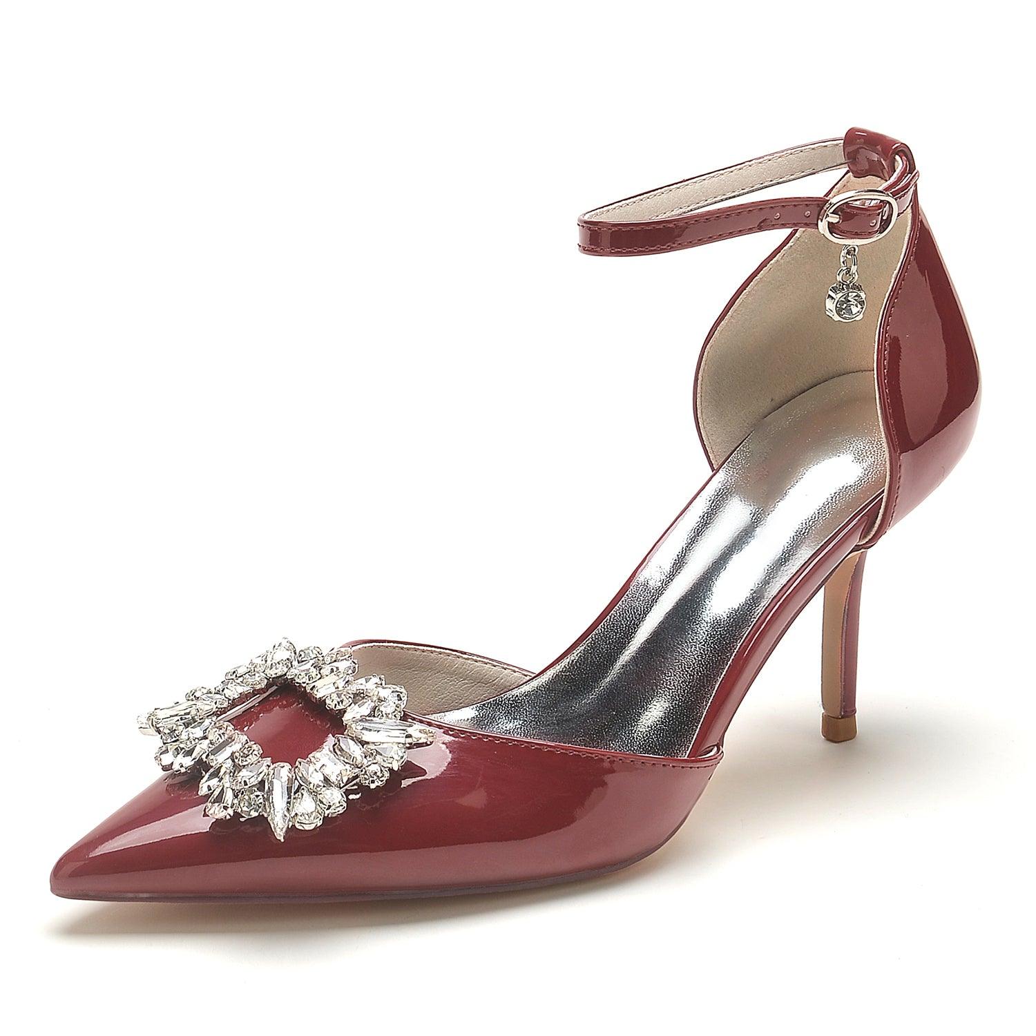 Stiletto Heel 8.5cm Patent Leather Shoes CK0182 - COCOMELODY