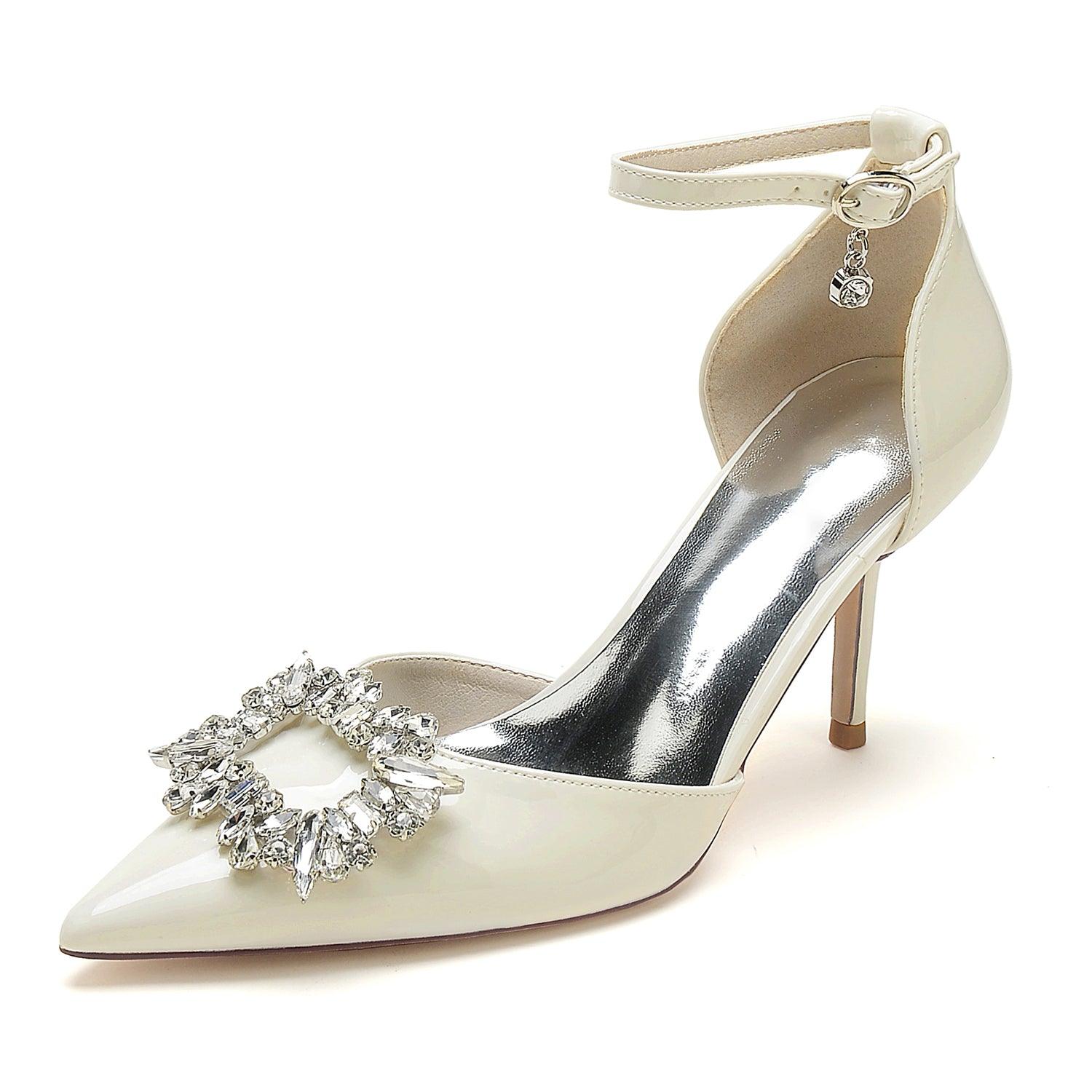 Stiletto Heel 8.5cm Patent Leather Shoes CK0182 - COCOMELODY