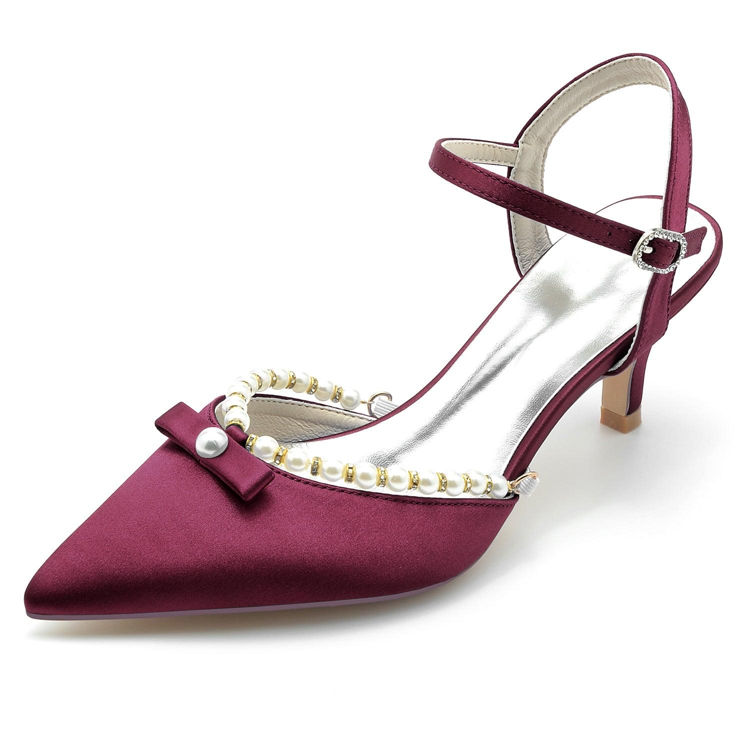 Stiletto Heel 6cm Silk-Like Shoes CK0207 - COCOMELODY