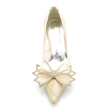 Stiletto Heel 6cm Lace Shoes CK0216 - COCOMELODY