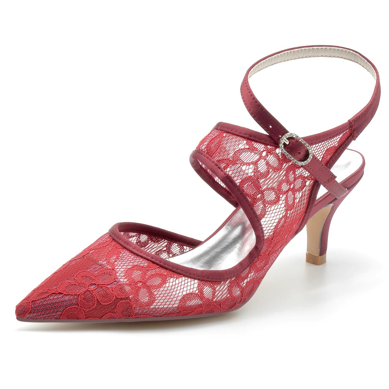 Stiletto Heel 6cm Lace Shoes CK0219 - COCOMELODY