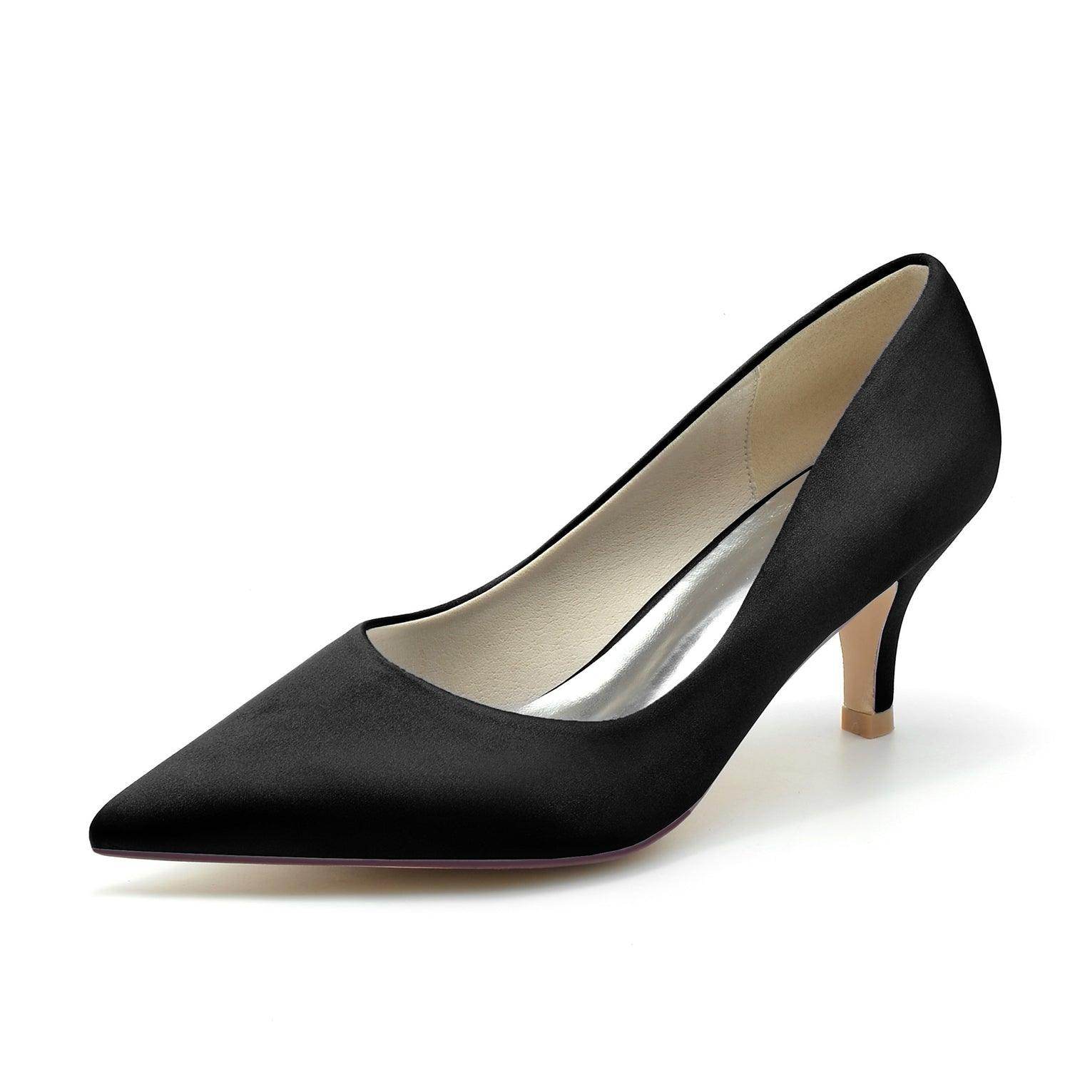 Stiletto Heel 6cm Silk-Like Shoes CK0222 - 10 Days / Black / 36 - COCOMELODY