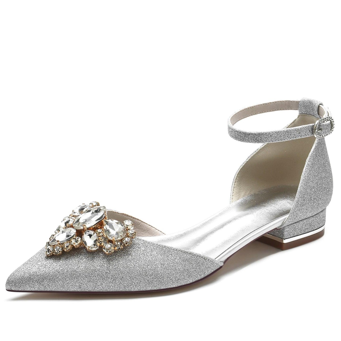 Flat Heel 2.5cm Glitter Shoes CK0241 - COCOMELODY