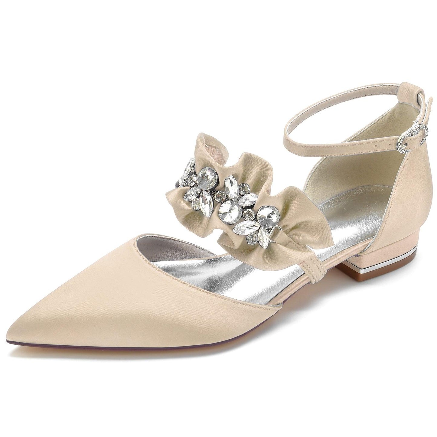 Flat Heel 2.5cm Silk-Like Shoes CK0246 - COCOMELODY