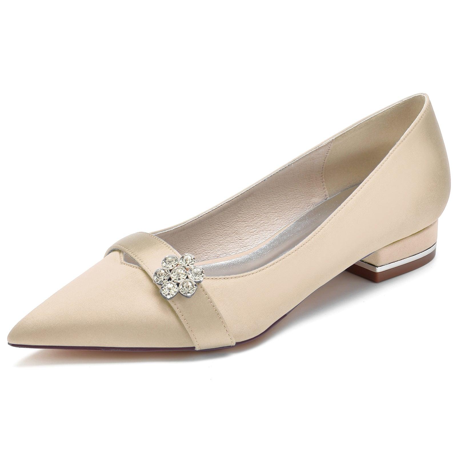 Flat Heel 2.5cm Silk-Like Shoes CK0247 - COCOMELODY