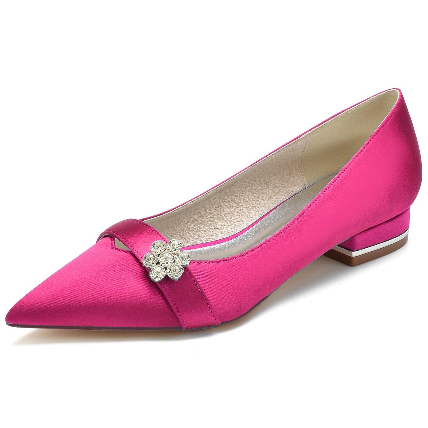 Flat Heel 2.5cm Silk-Like Shoes CK0247 - COCOMELODY