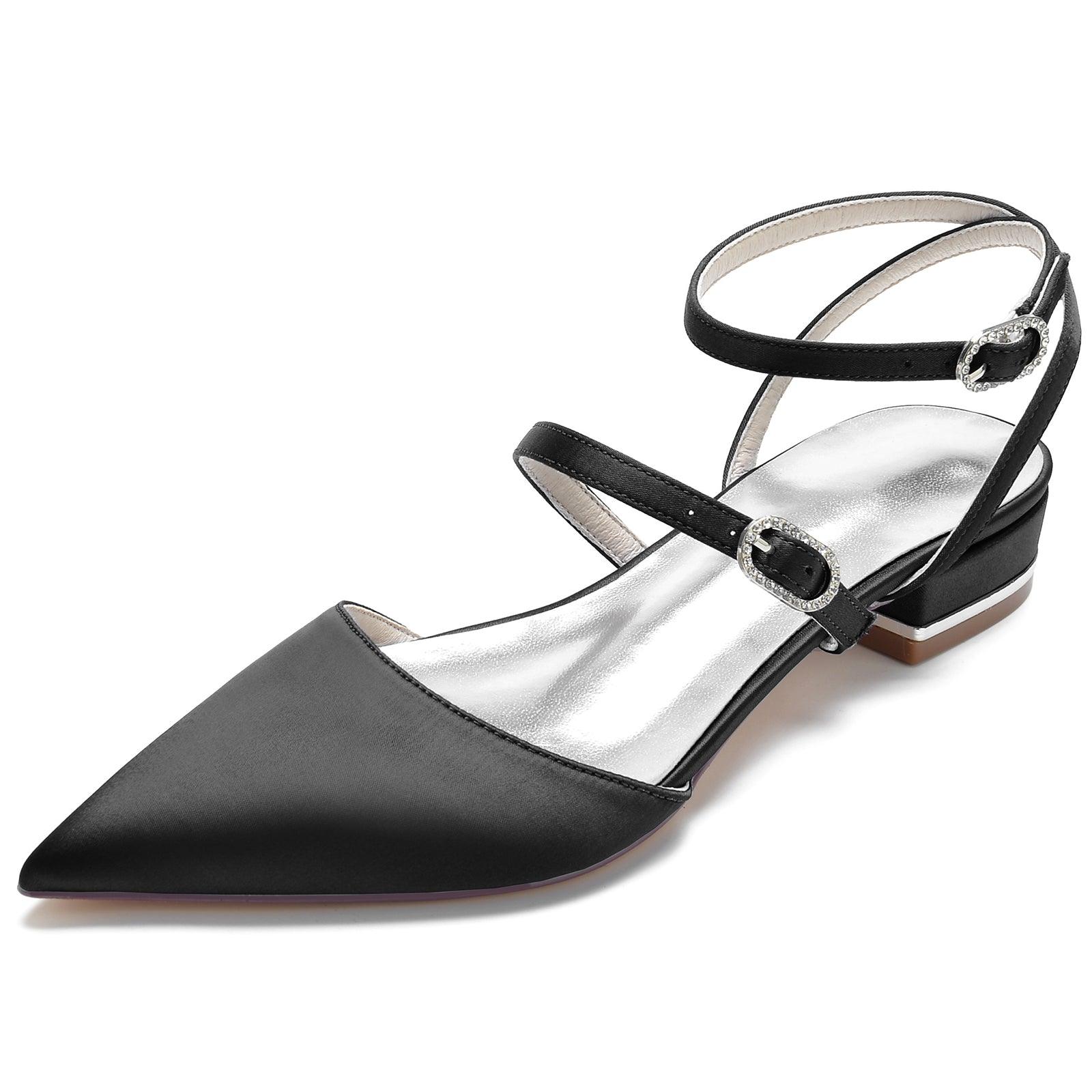 Flat Heel 2.5cm Silk-Like Shoes CK0249 - COCOMELODY