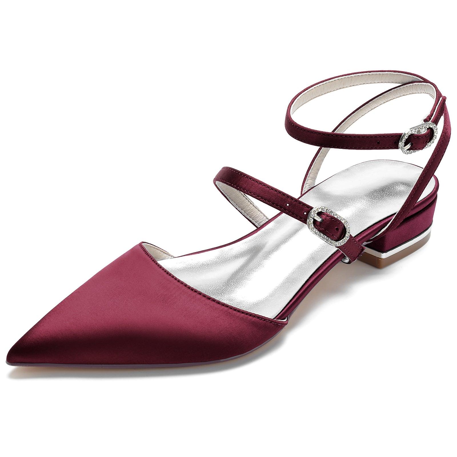 Flat Heel 2.5cm Silk-Like Shoes CK0249 - COCOMELODY