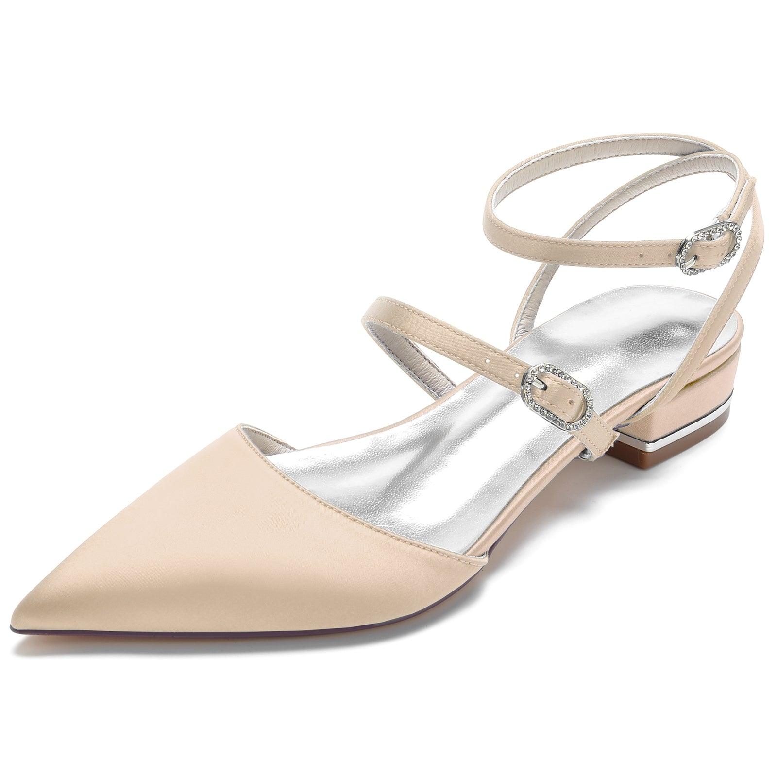 Flat Heel 2.5cm Silk-Like Shoes CK0249 - COCOMELODY
